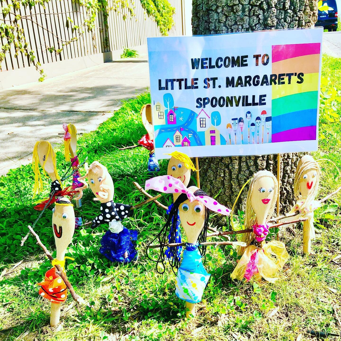 Our LSM kinder kids may not be at kinder right now but it looks like some new friends have decided to come along to kinder and have set up home on our front nature strip. 

Our educators were inspired by the little communities of Spoonville&rsquo;s p
