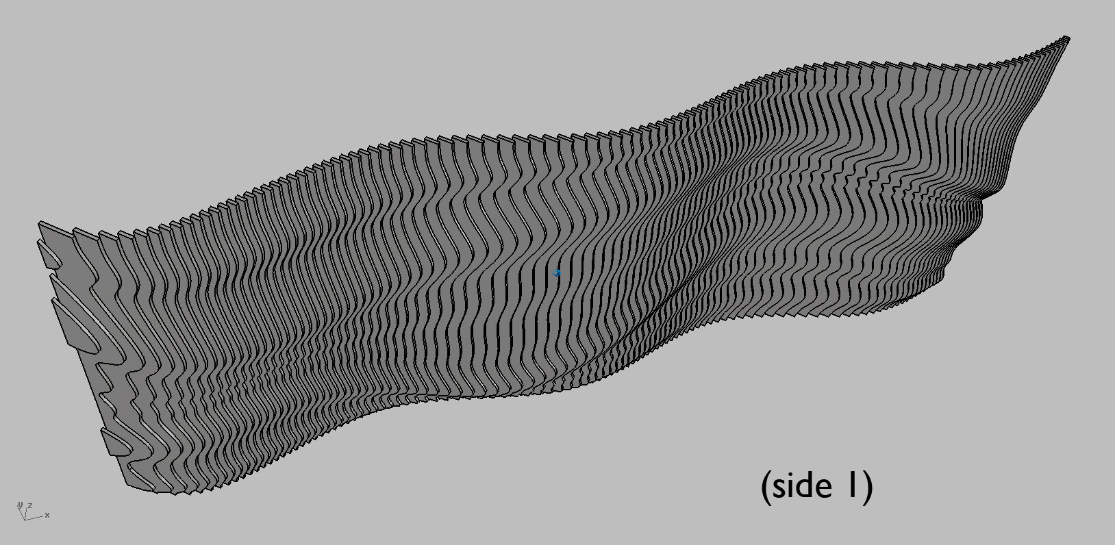 Terraform Design Wall Fixture CAD - Perspective View