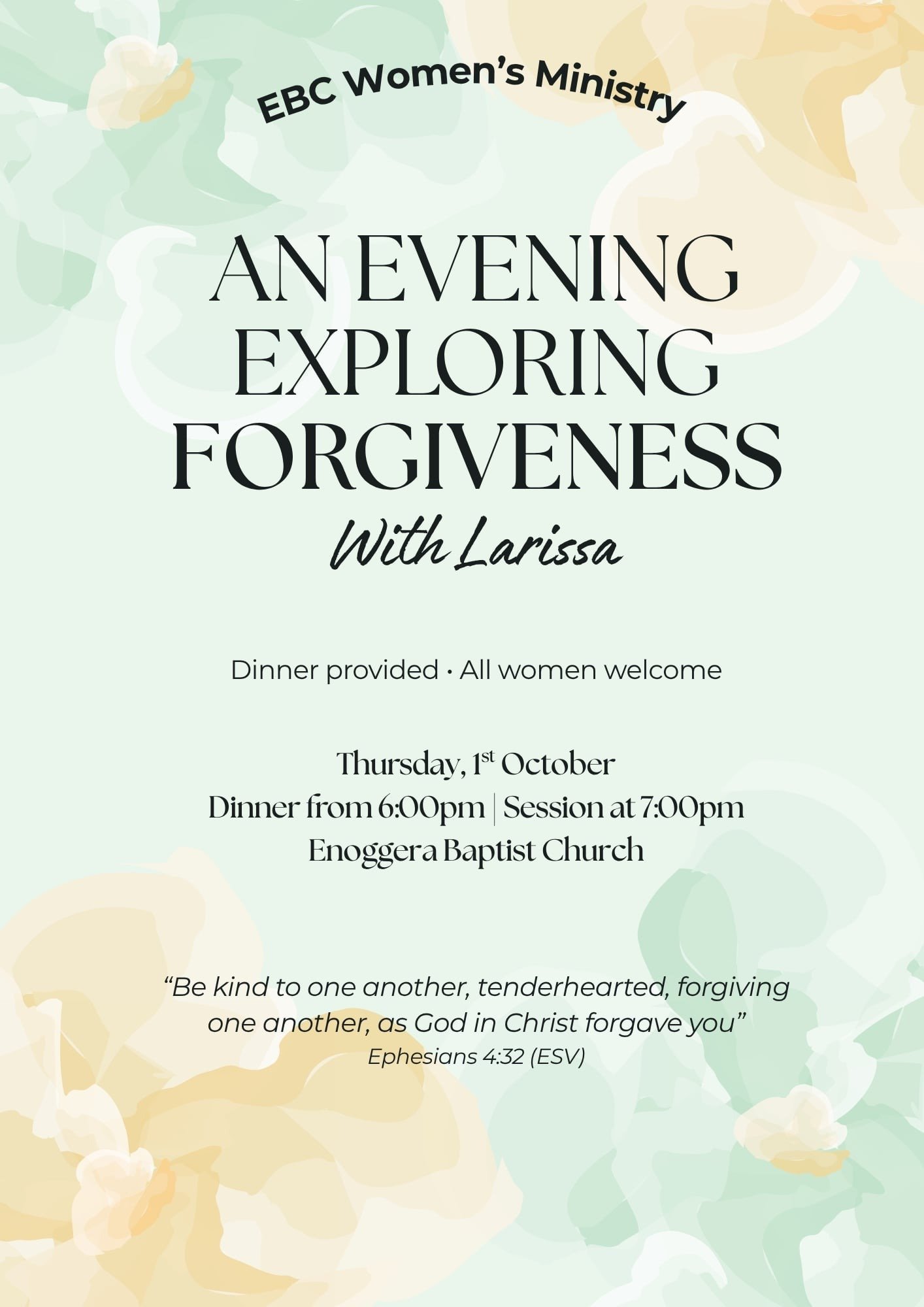 Womens Night: Exploring Forgiveness