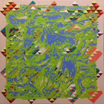 "9 likes" oil on canvas 36x 35 in., 2014
