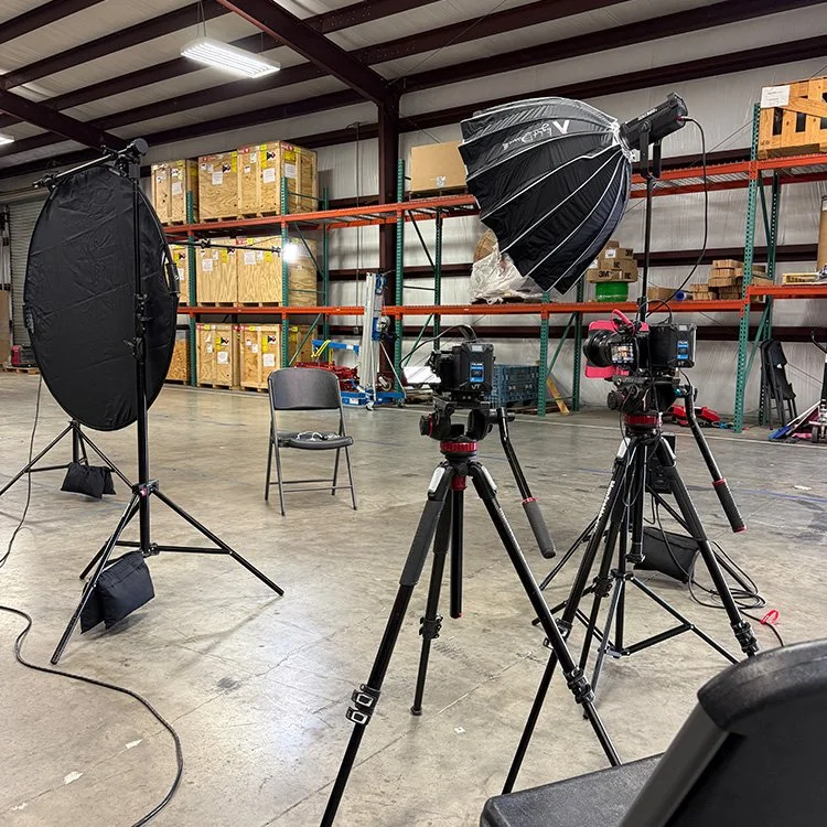 Industrial Manufacturing Teleprompter Interview Video Production