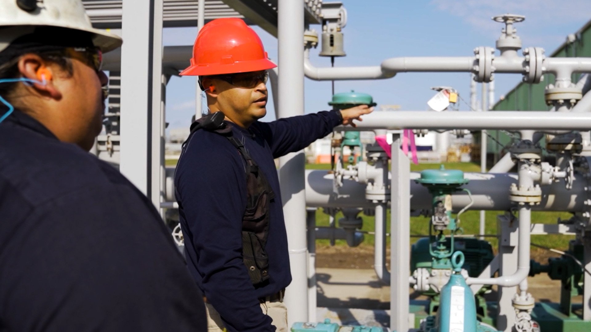 An employee safety training process walkthrough on an active industrial site filmed by UPTIME Films