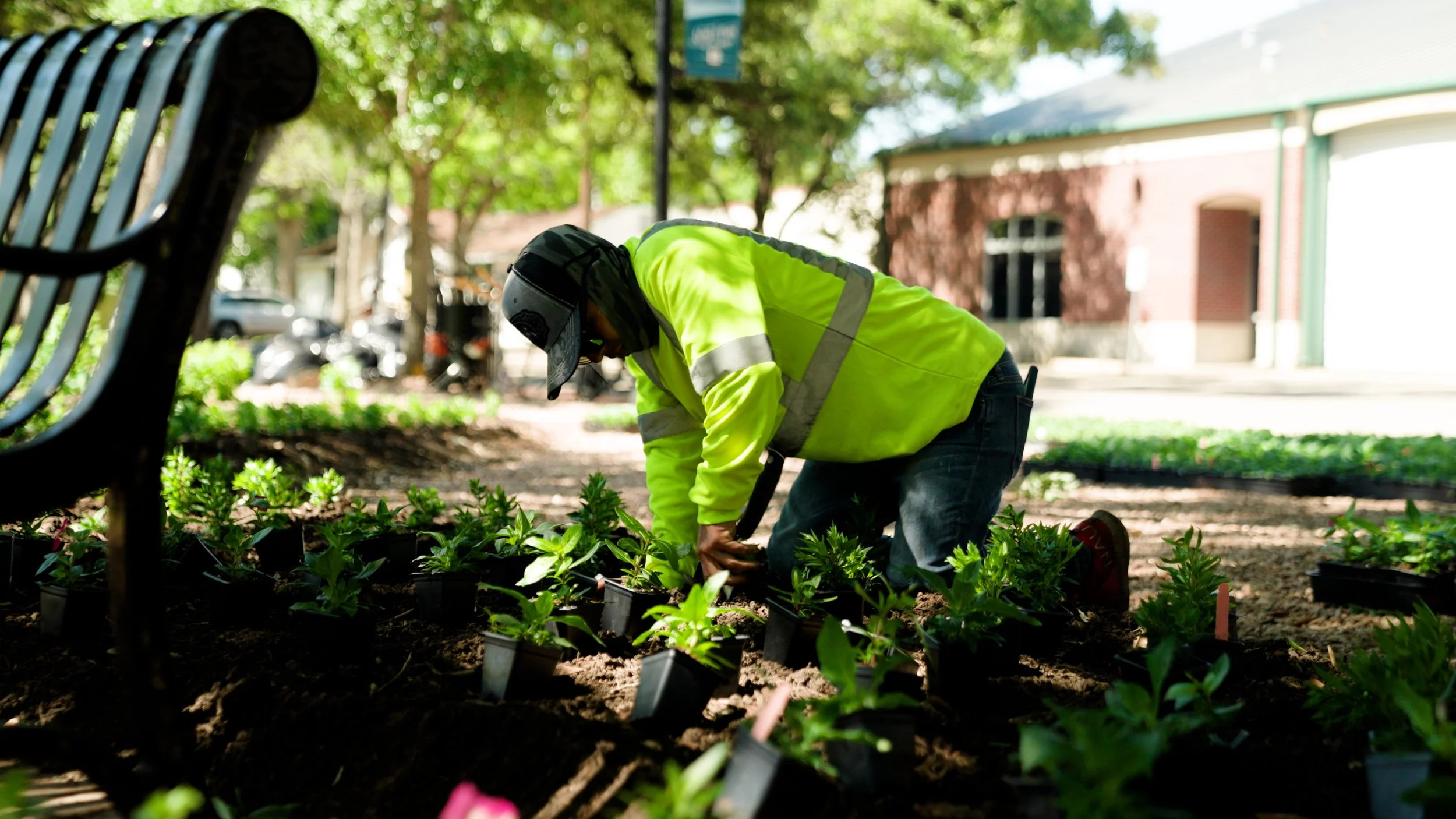 UPTIME Films captures Horticare Landscape Management employees performing services for a marketing video