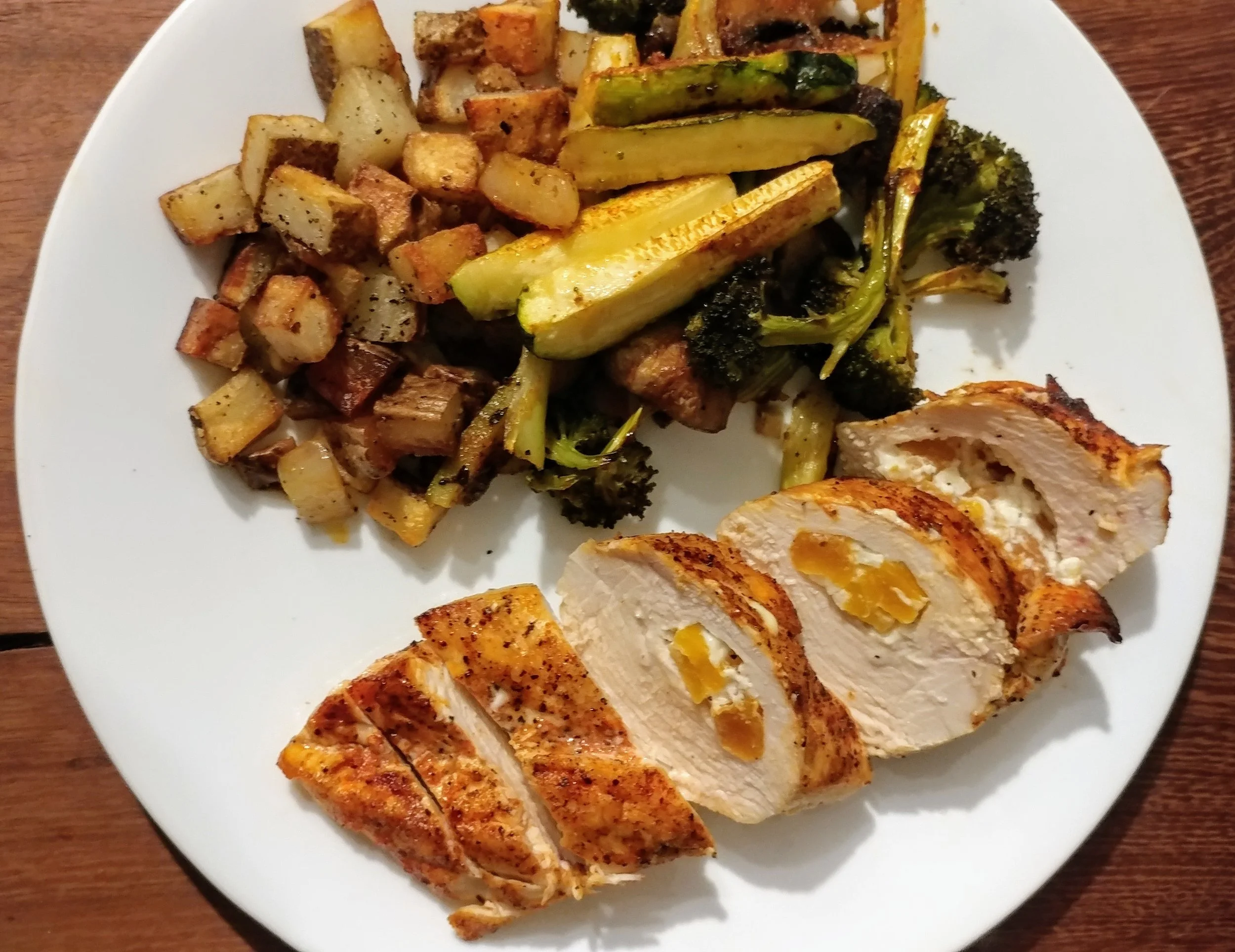 Apricot Goat Cheese Stuffed Chicken