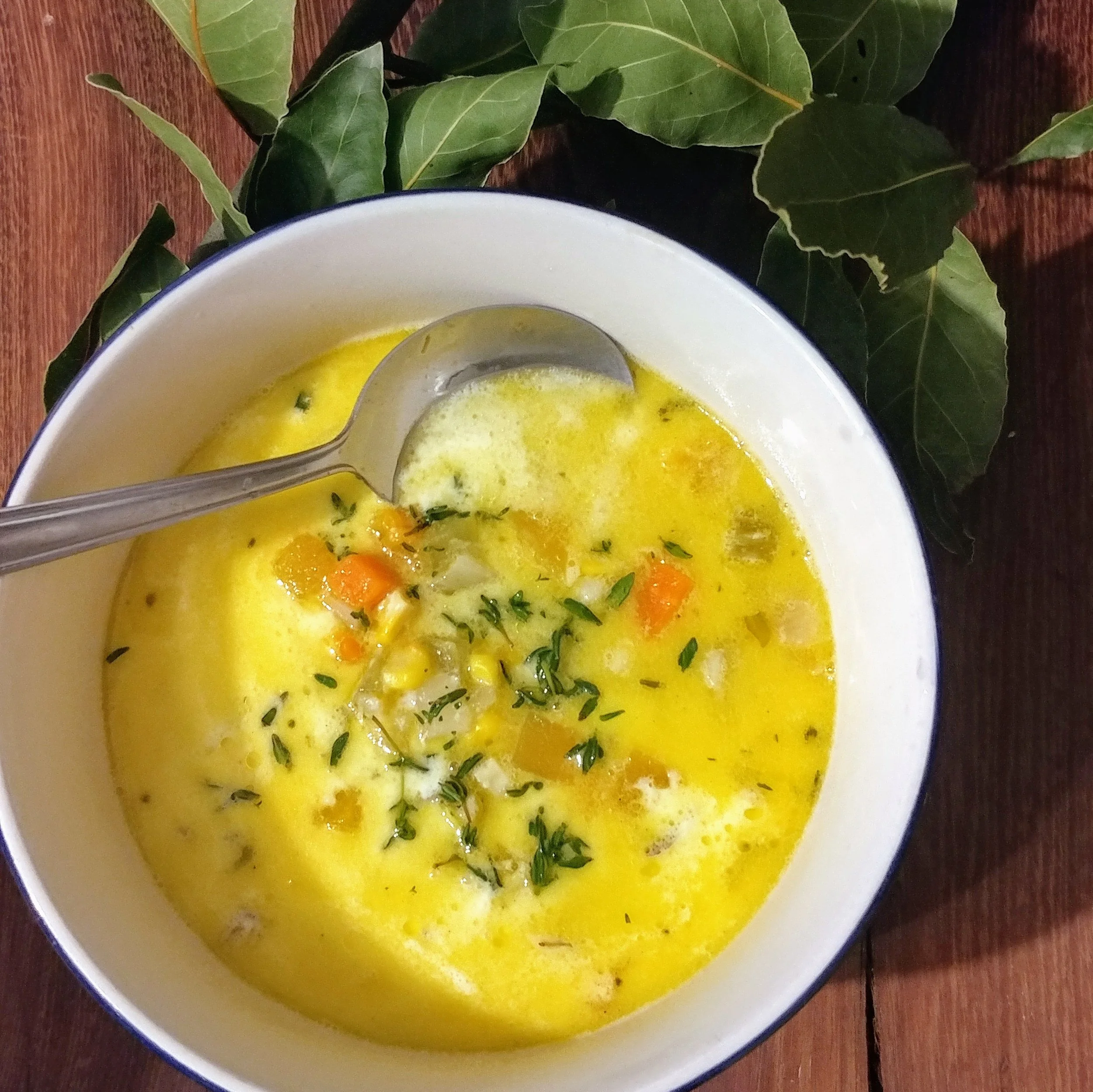 Corn Chowder with Turnips!
