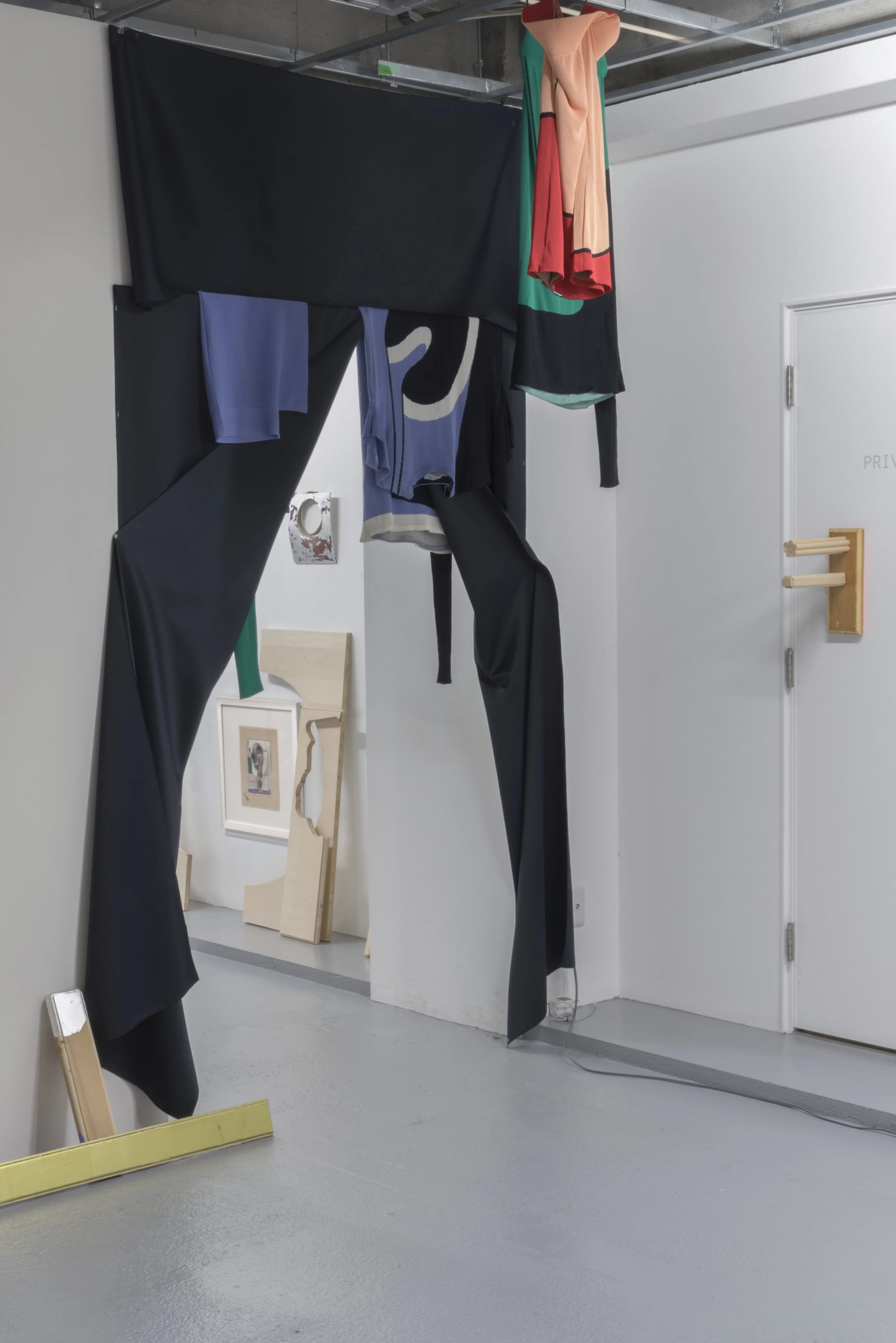 Installation shot from Floating Urban Slime/Sublime showing the work of Hiroko Nakajima and Yutaka Inagawa