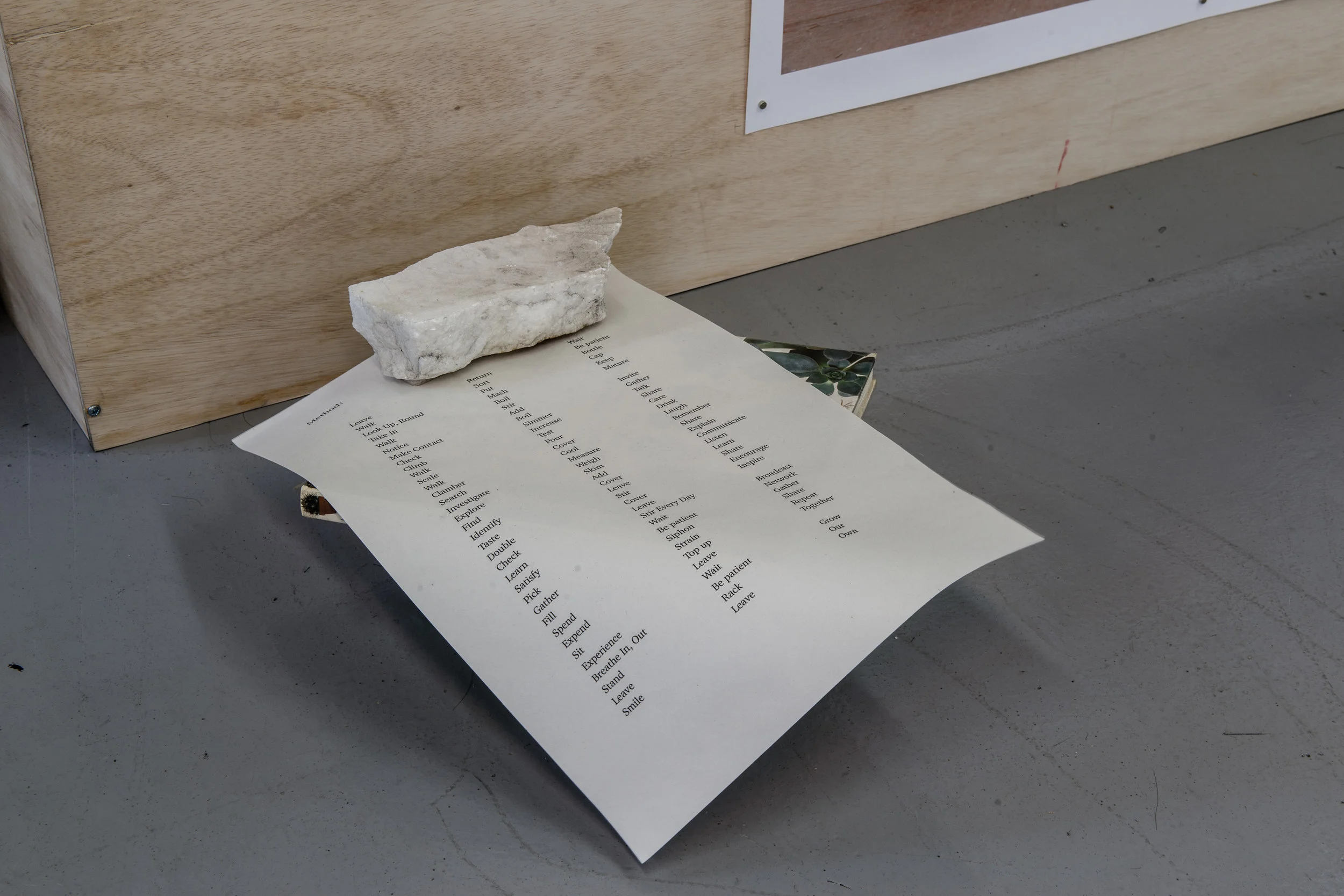 Installation shot from dr/op: Beyond Boundaries showing the work of Glen Stoker.
