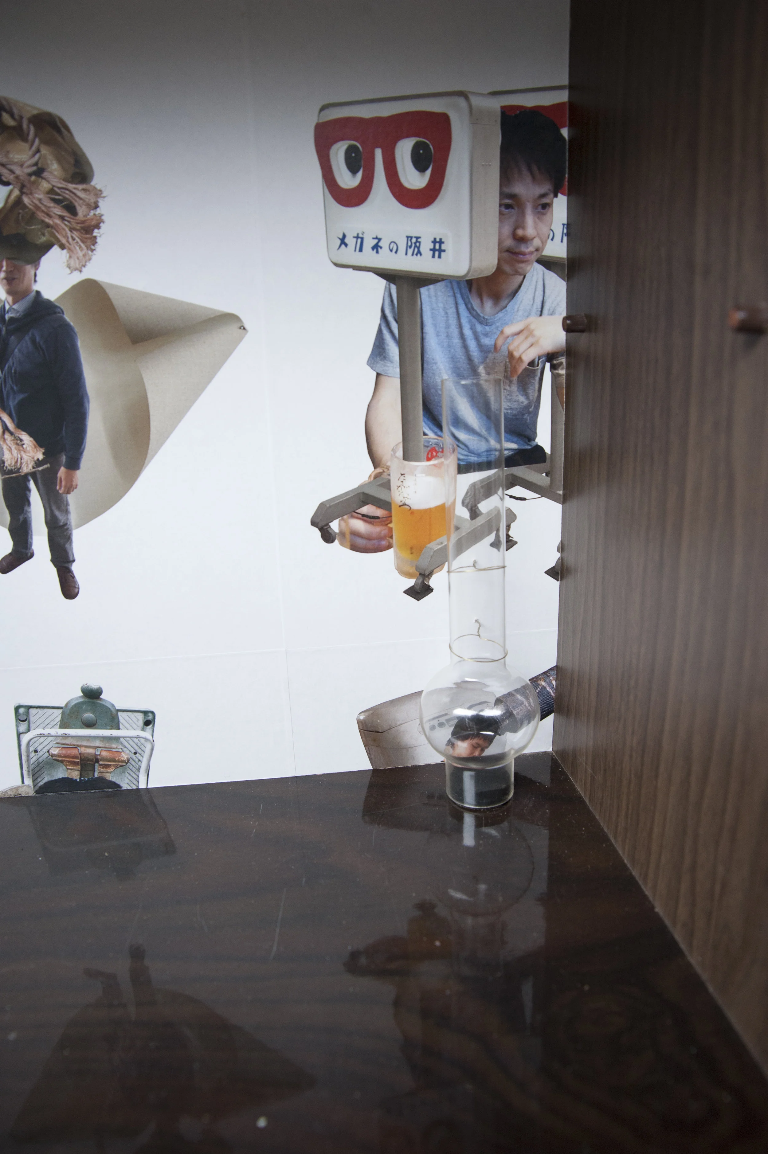 Installation shot from Dogs in a Room showing the work of Yutaka Inagawa.