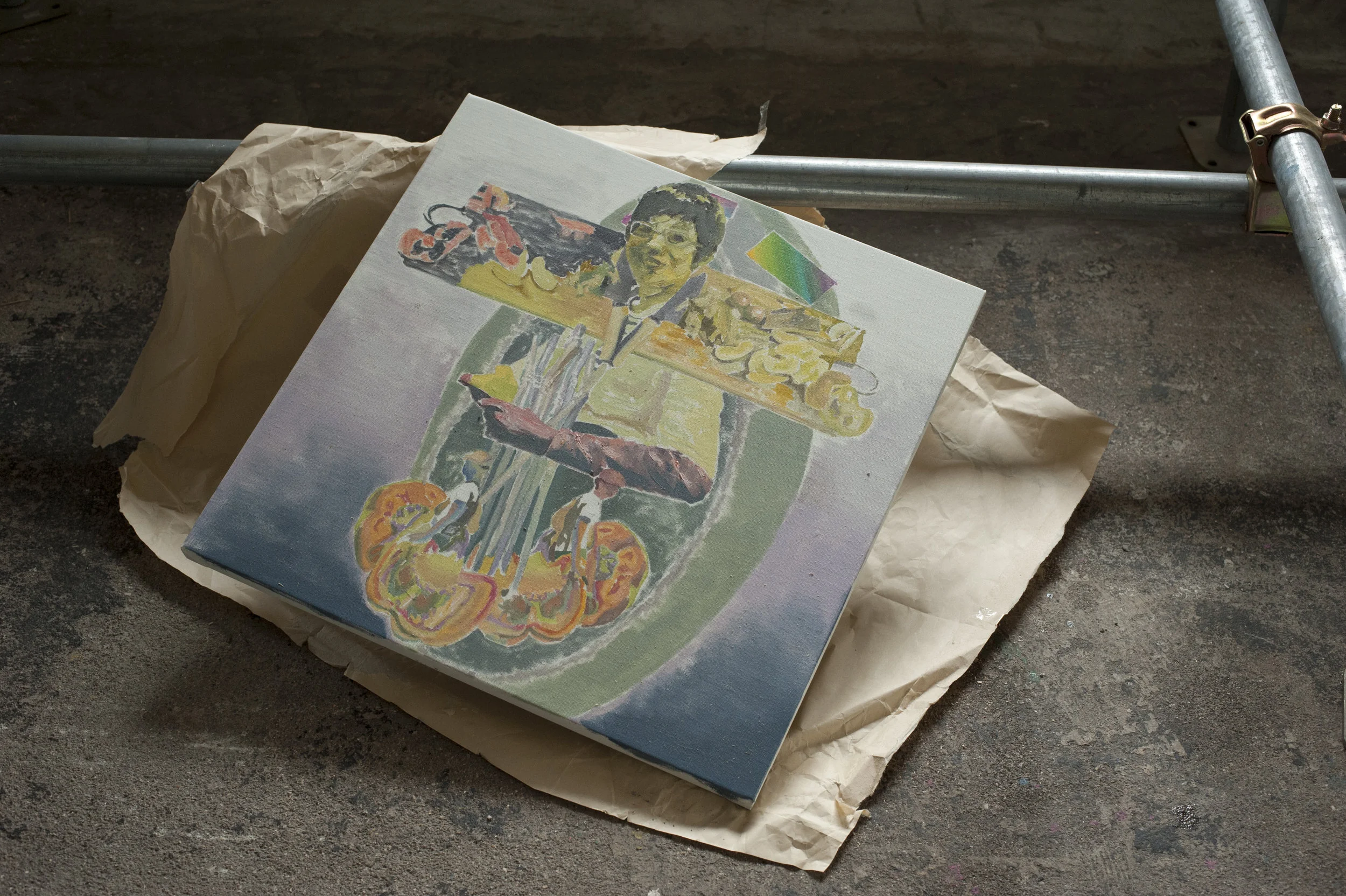 Installation shot from Dogs in a Room showing the work of Yutaka Inagawa.