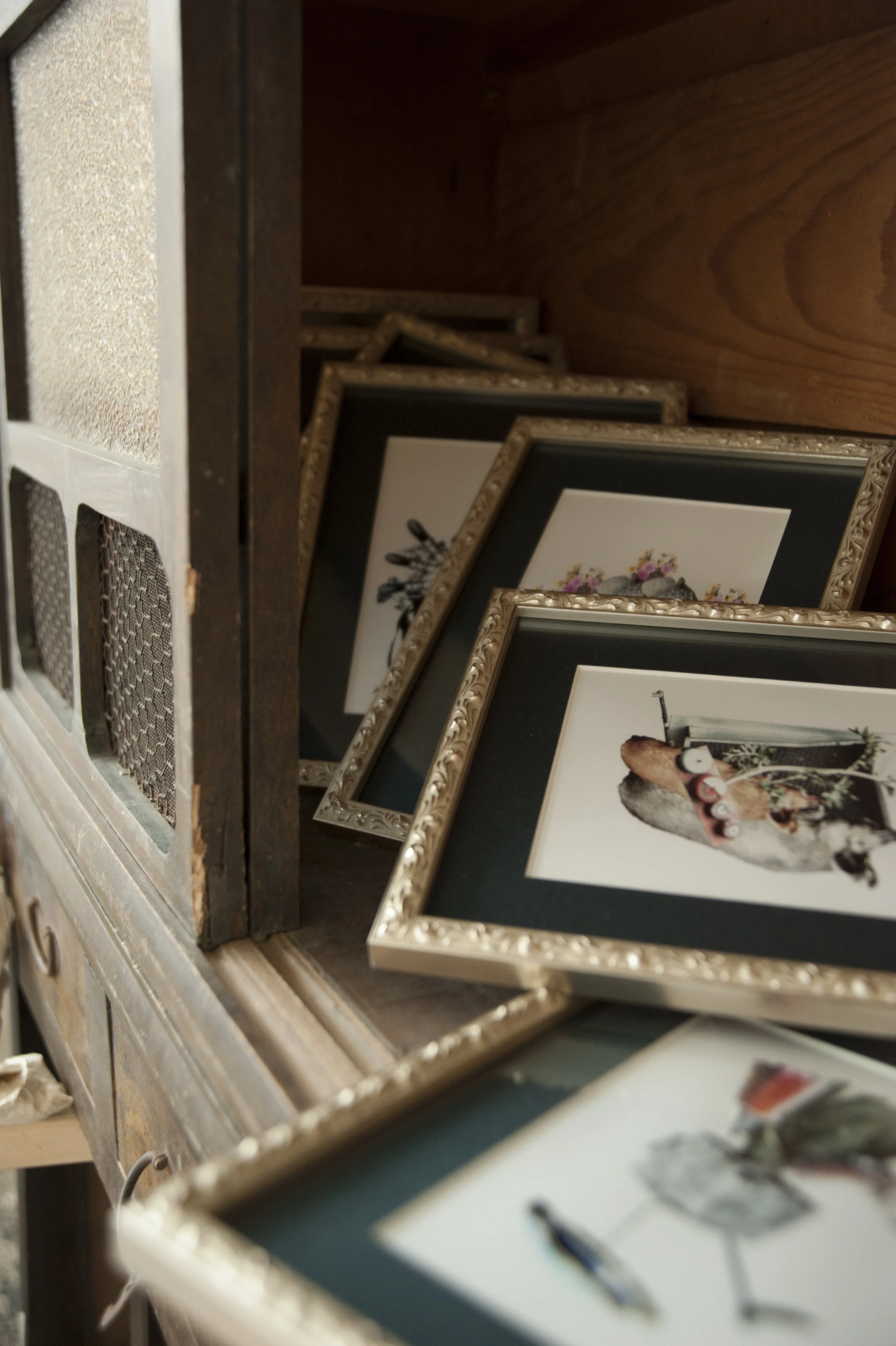 Installation shot from Dogs in a Room showing the work of Yutaka Inagawa.