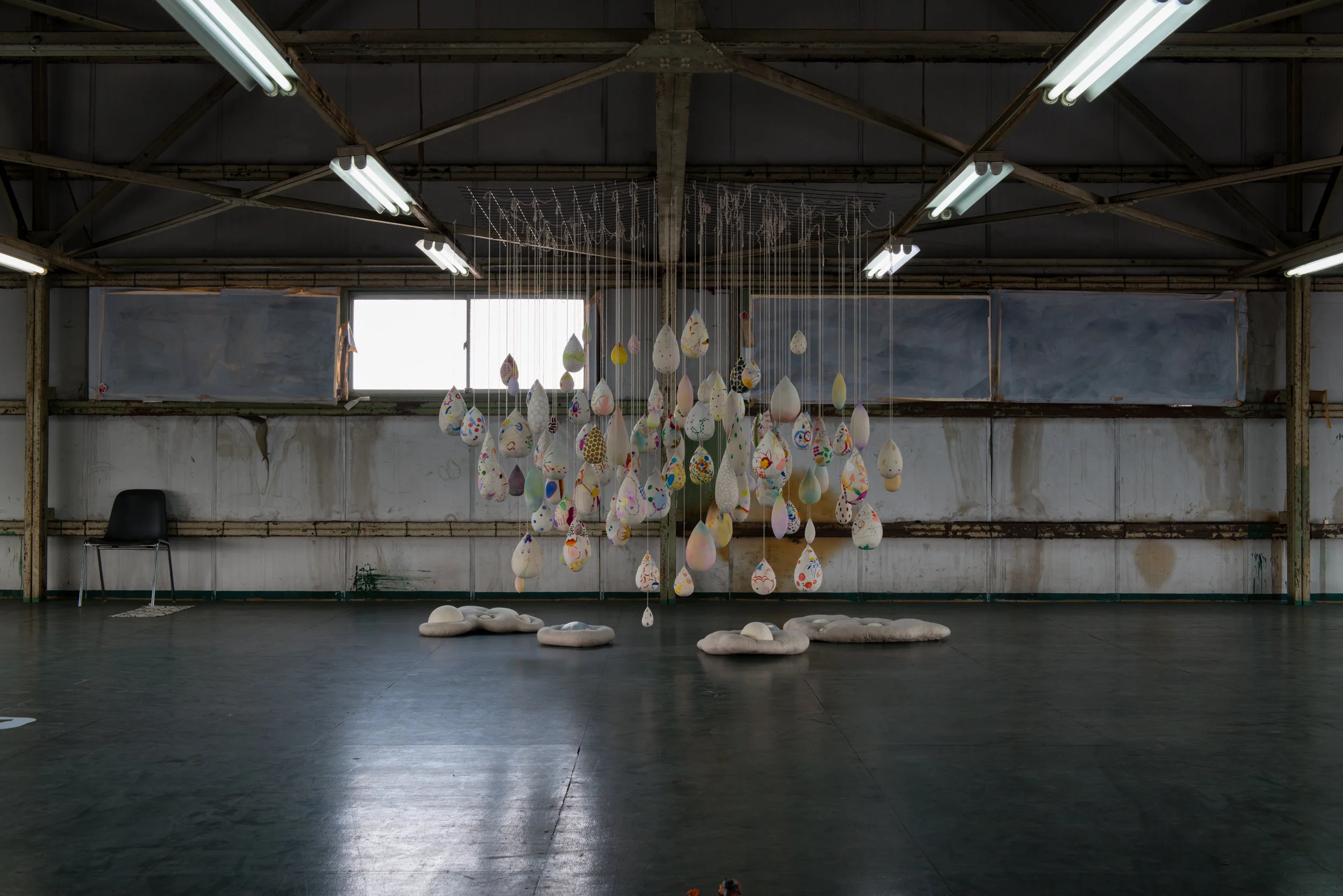 Installation shot from ONLY CONNECT OSAKA (4/F) showing the work of Silia Ka Tung