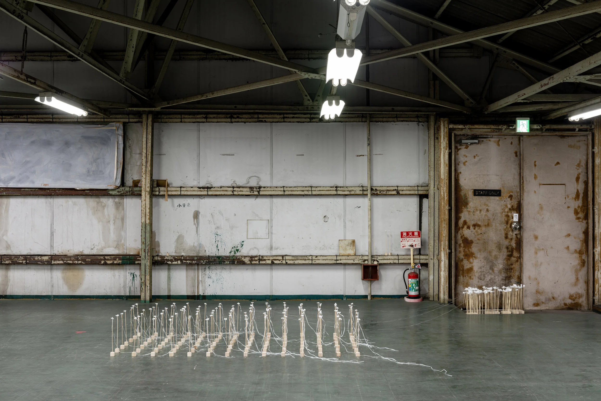 Installation shot from ONLY CONNECT OSAKA (4/F) showing the work of Anwar Suhaimi