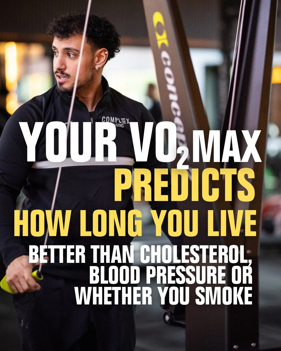 Your grip strength gets talked about. Your VO2 max should be talked about more. 🫀

It predicts how long you live better than cholesterol, blood pressure, or whether you smoke.

The stats don&rsquo;t lie (swipe through) 👉

The good news? You don&rsq