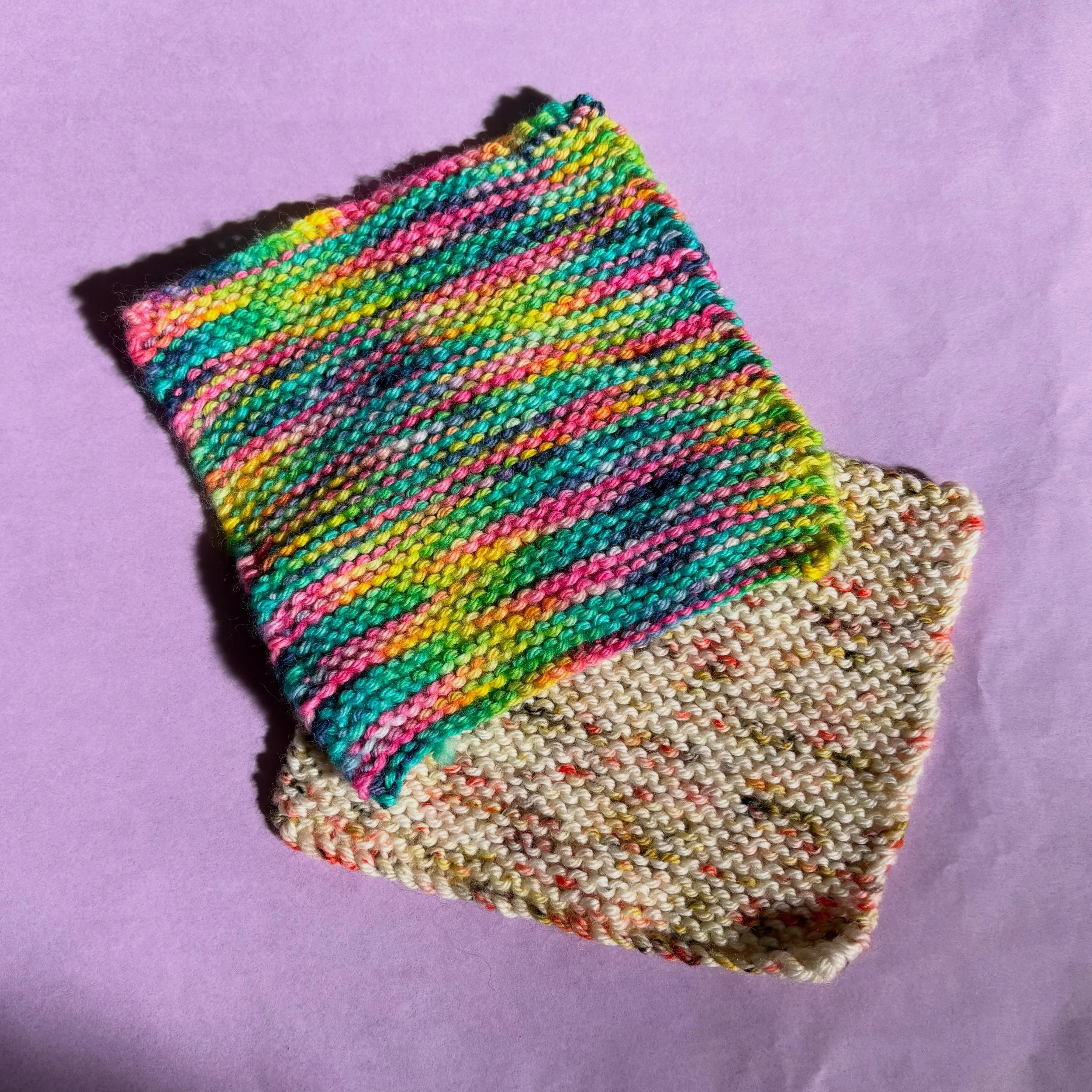 Squares donated this week by @nataliezoestudio who designs the patterns for PKC 💜

Yarn: @prosperyarn 
Project: #stitchingtogetheraotearoa 
Knitter: Natalie 😇