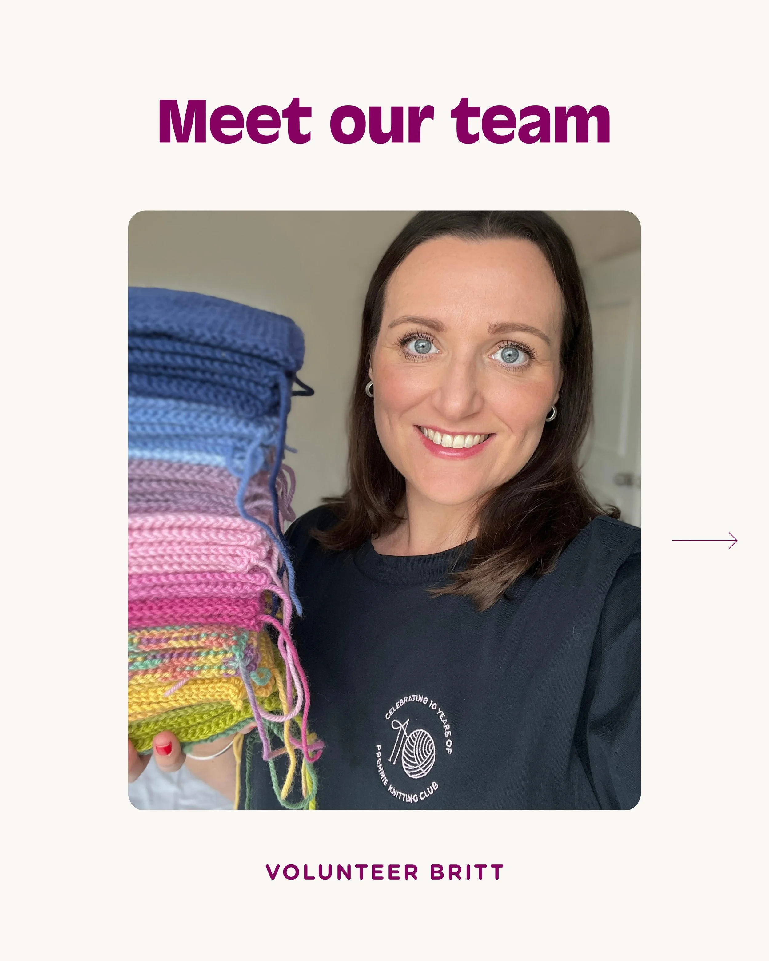 💜 MEET OUR SMALL VOLUNTEER TEAM 💜 With so many new members joining our club, we are starting a series where we chat to each our volunteer board members. 

Meet Britt Collard, our volunteer board member, branding guru and the reason why we look so p