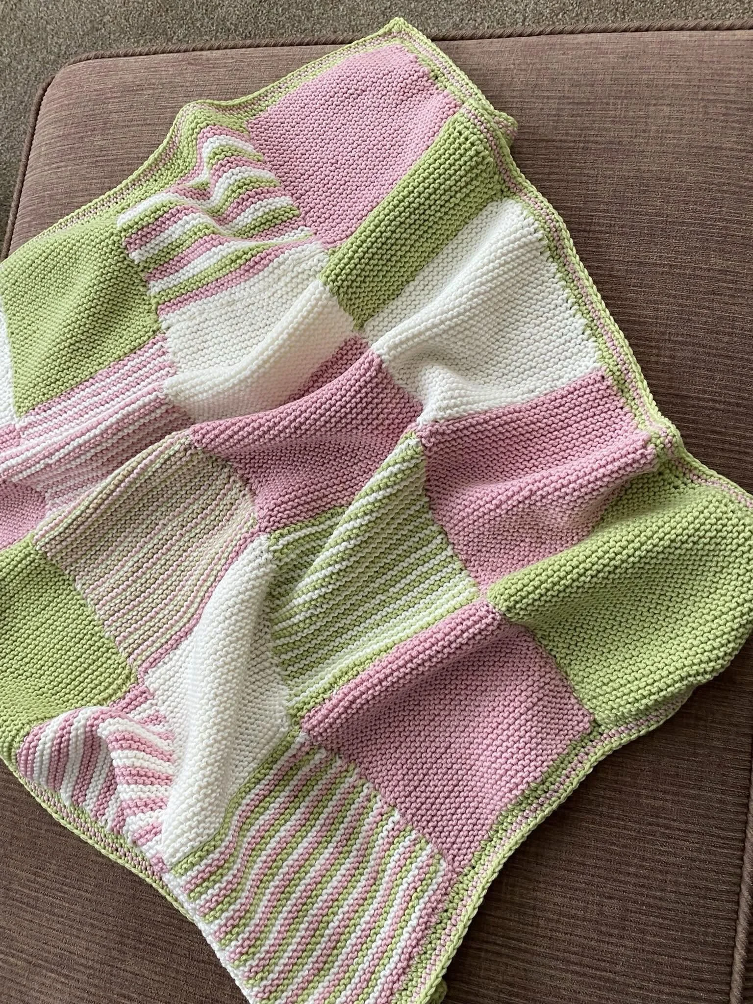 Absolutely loved this update from Steph at @thewoolshopnz 💖

&ldquo;Premmie Knitting Club Peggy Square Blanket.
1. It started with a few squares, as many people wanted to know how many squares per ball of yarn. 
2. I decided to make some more!
3. Bl