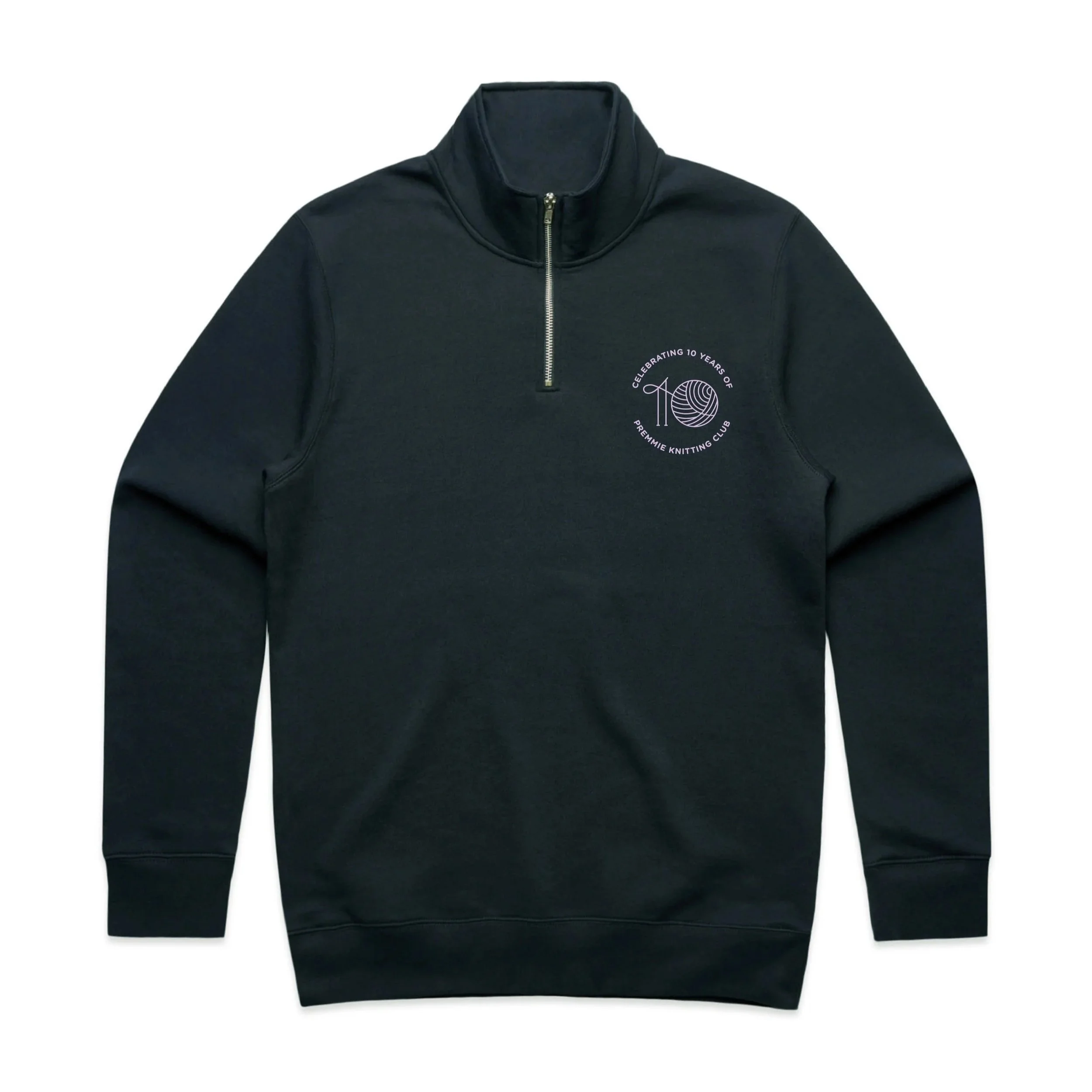 PREORDER (MAY Delivery): Unisex 10 years of PKC half zip sweatshirt