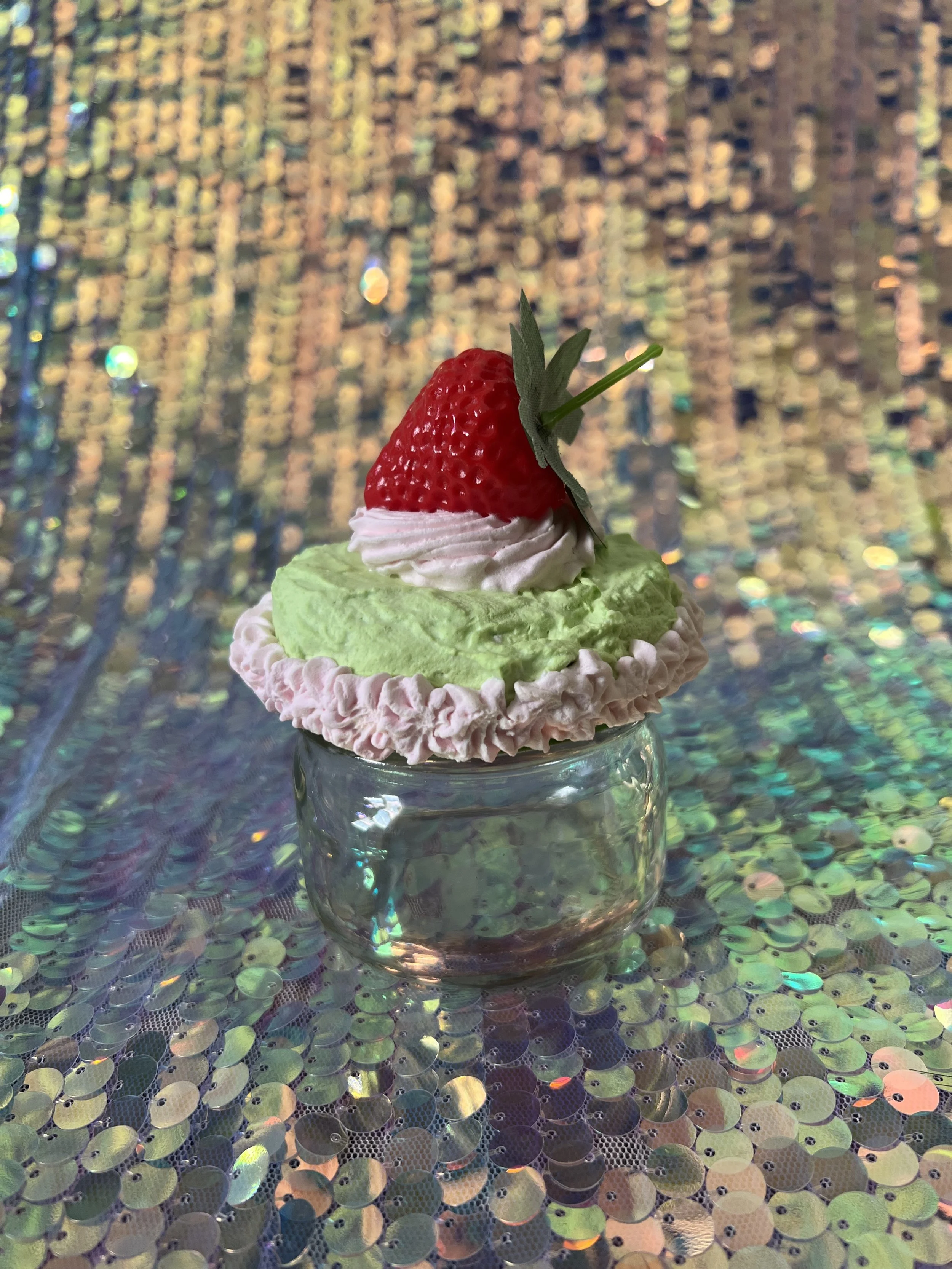 Frosted Confection Stash Container