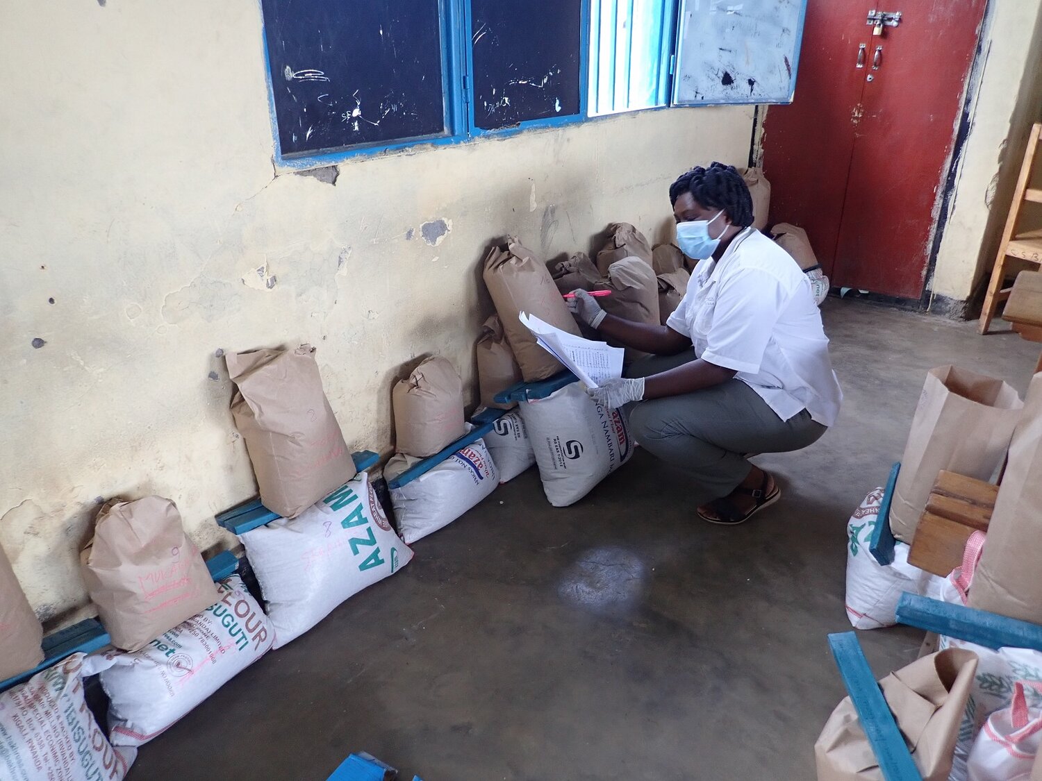 Sorting at Bisate Primary School