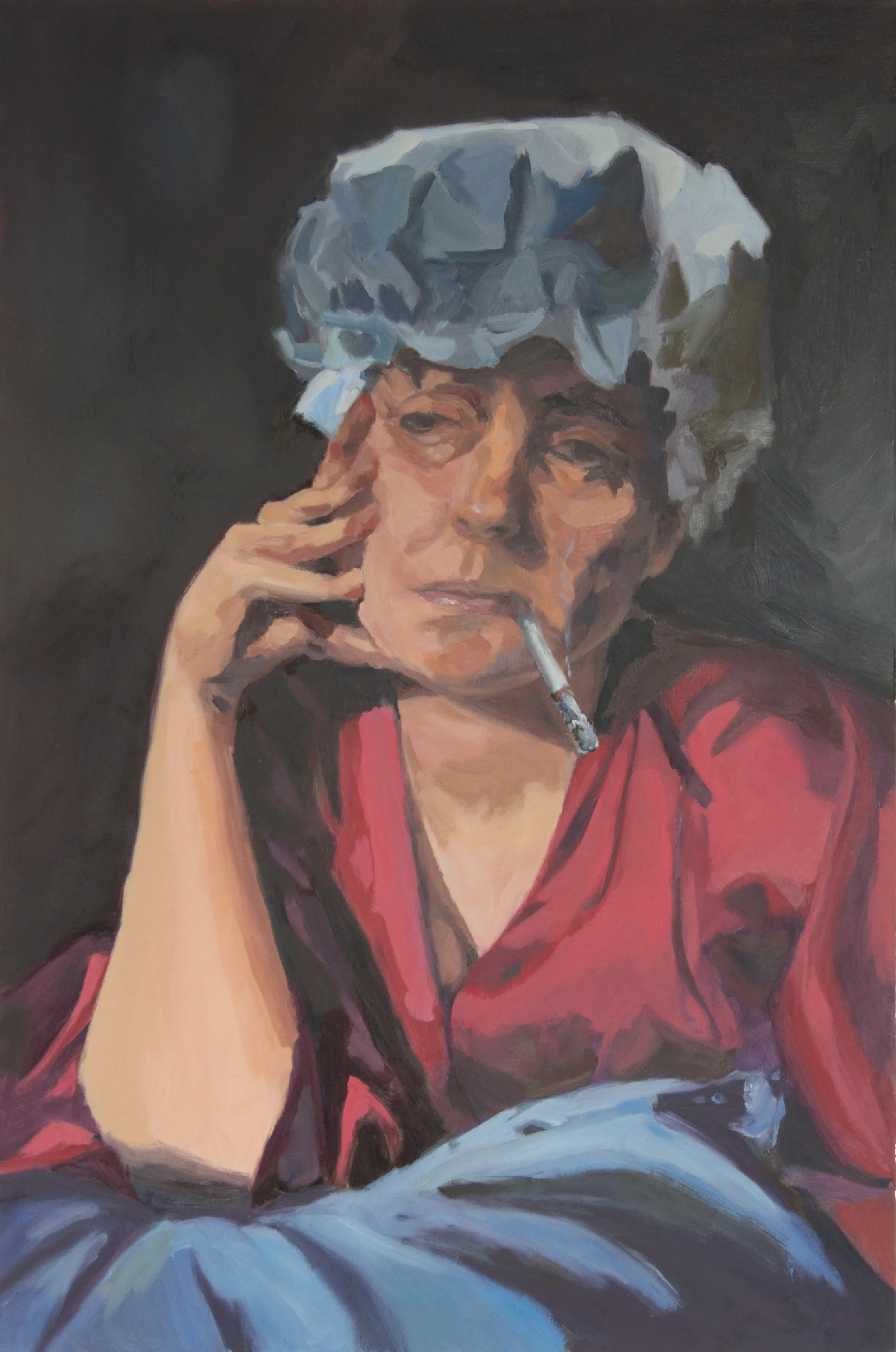 Exhaustion (Self-portrait)
