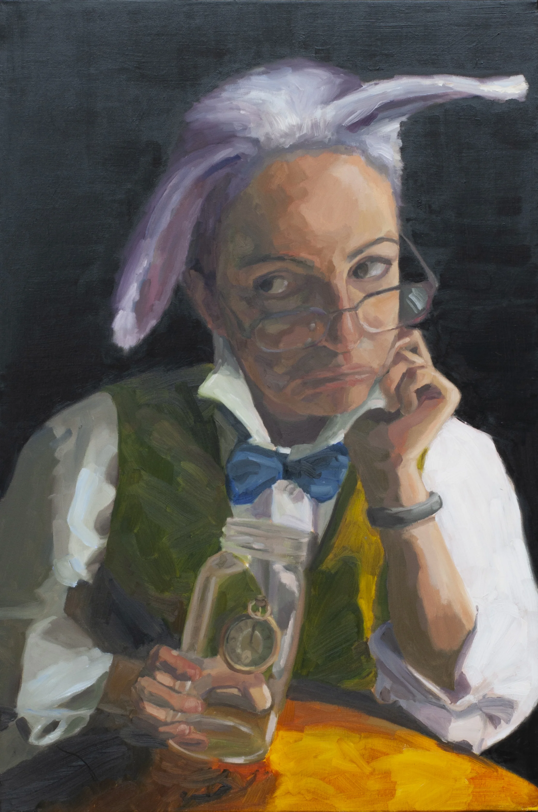 If I Could Save Time in a Bottle (Self-portrait)