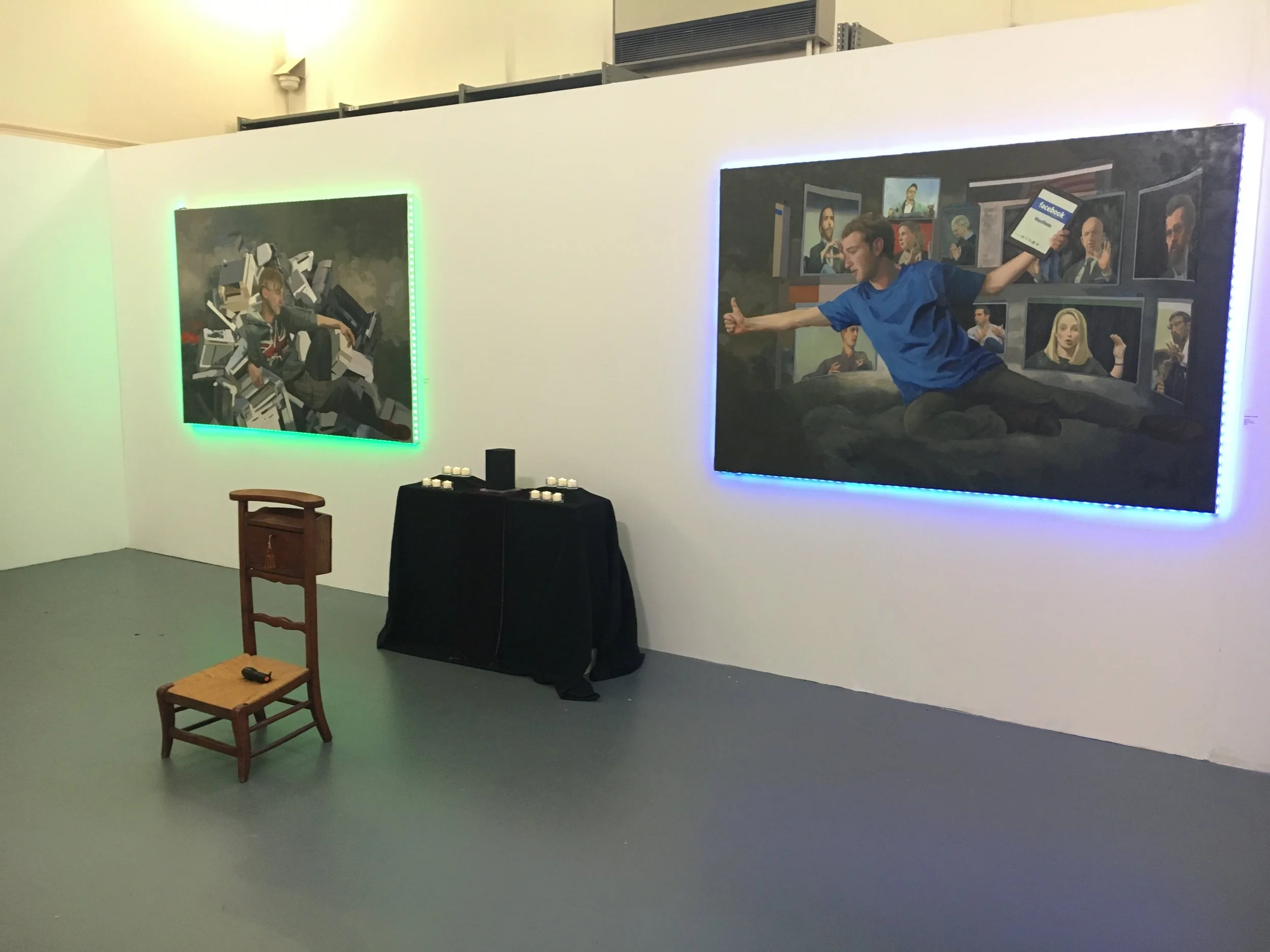 Creation of Human 2.0 exhibited at the Art Academy London 11-14 July 2019