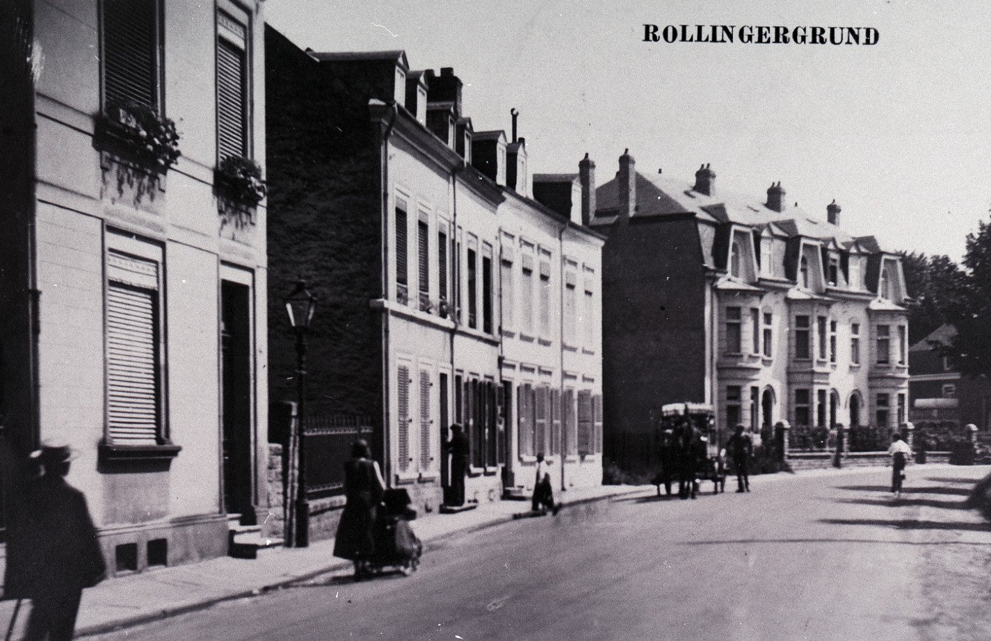  la rue de Rollingergrund vers 1900 
