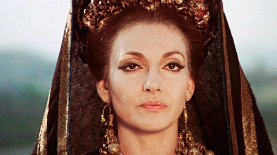 Opera singer Maria Callas cast as Medea in 1969