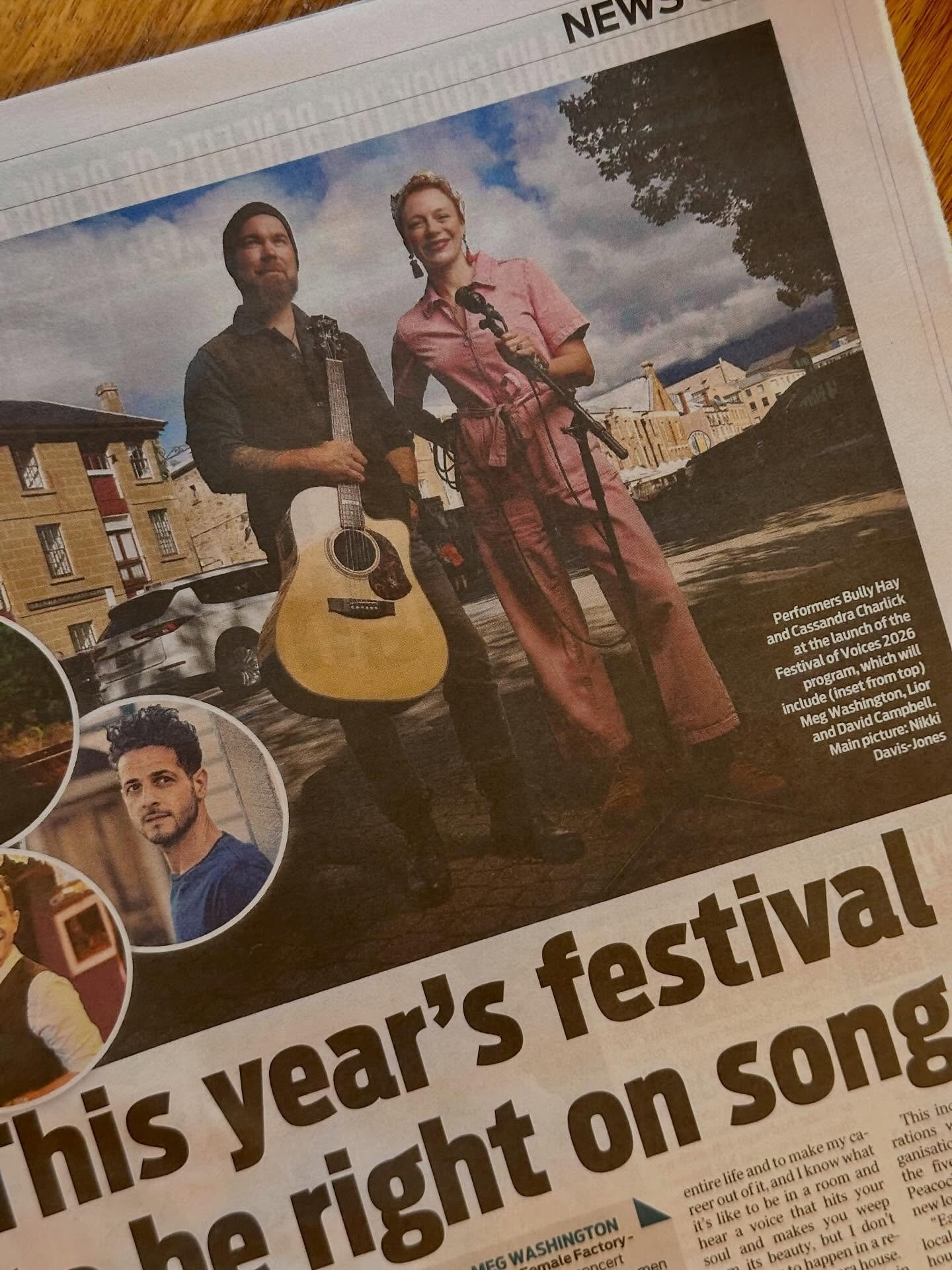 I&rsquo;m a page 5 girl in today&rsquo;s @themercury 🎤🎶🛼📰

Skip past the boring sports stuff and you&rsquo;ll get to read the really exciting bit involving the official launch of the 2026 @festivalofvoicestasmania 🎉

I&rsquo;m thrilled to be mak