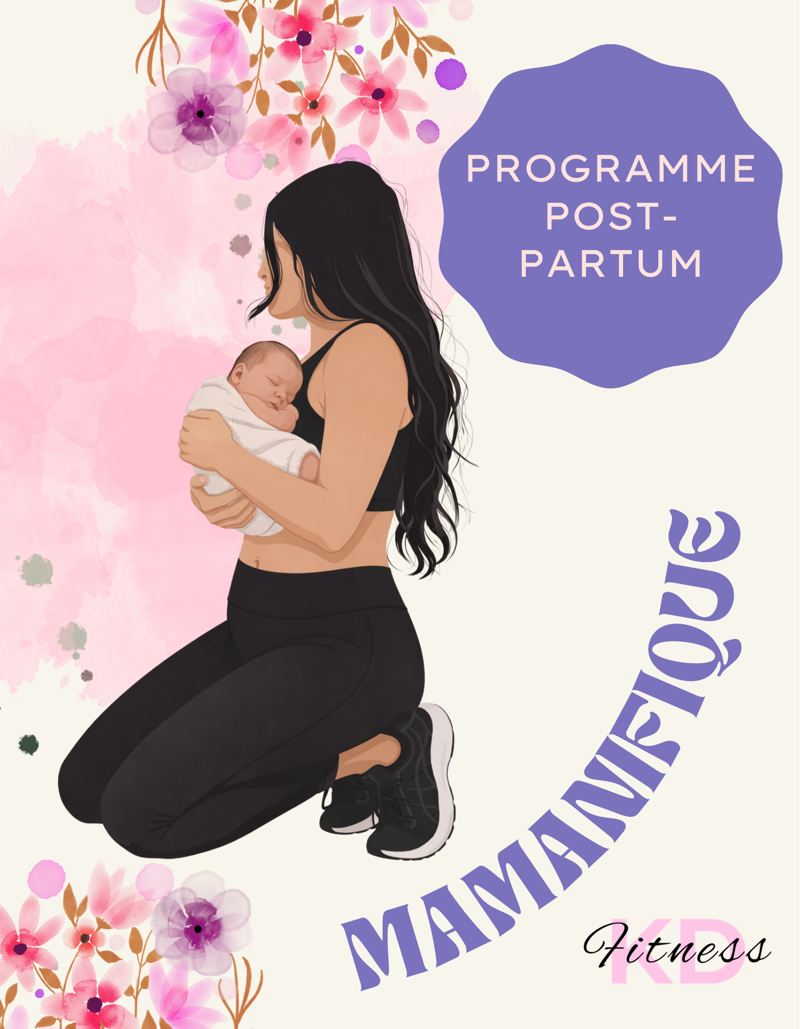 Lavender, Light Pink, Royal Purple, and Green Decorative Mother's Day Photo Book for Fresh Mothers (1).png