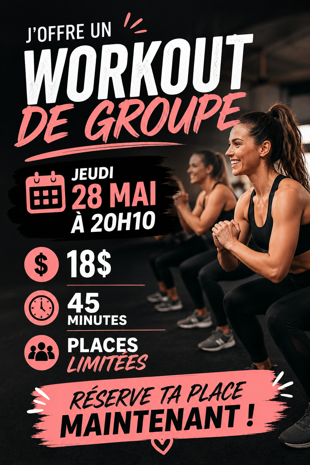 Workout en groupe SPÉCIAL MAI 2026