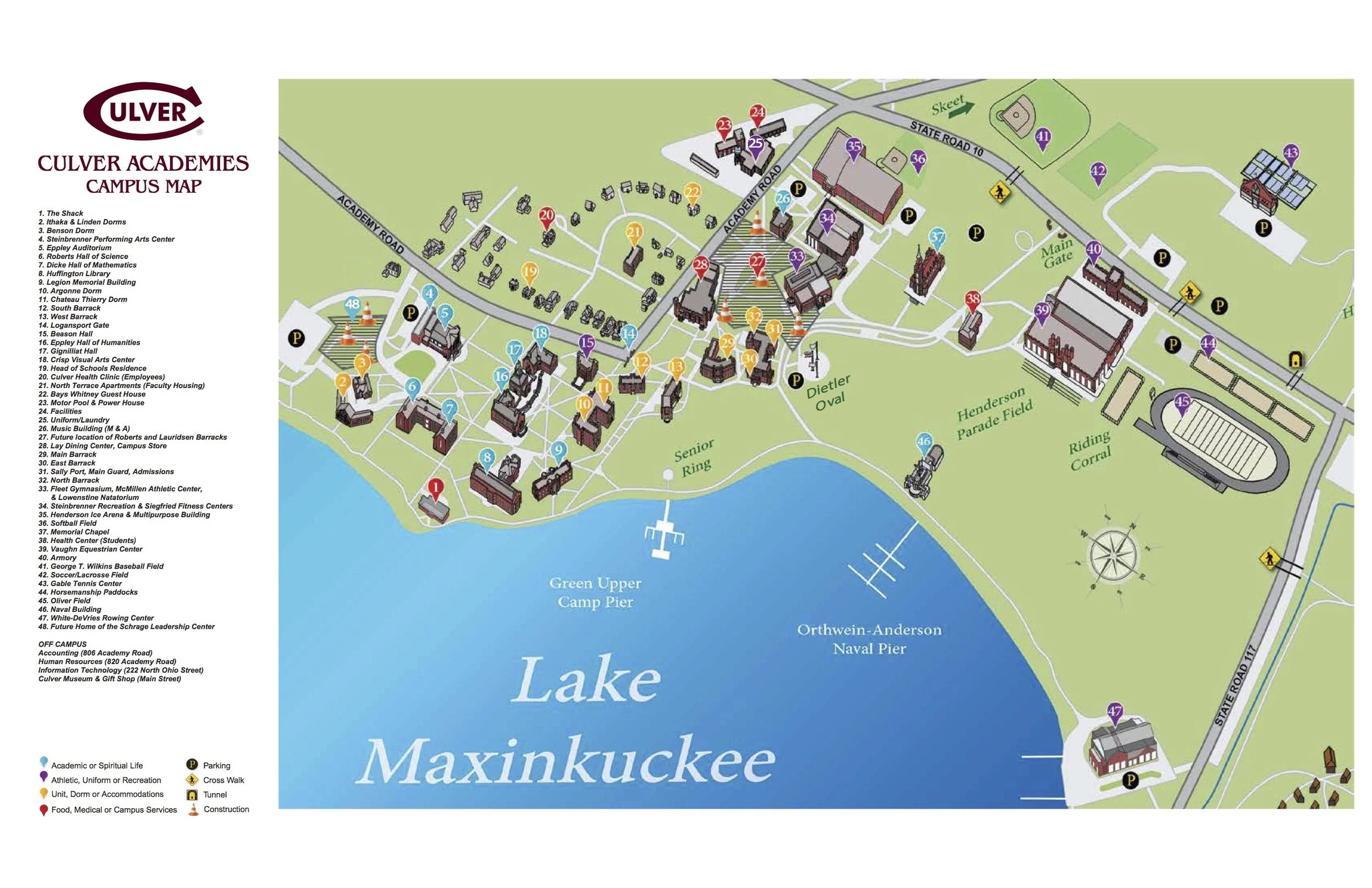 Town Maps Culver Visitor Center