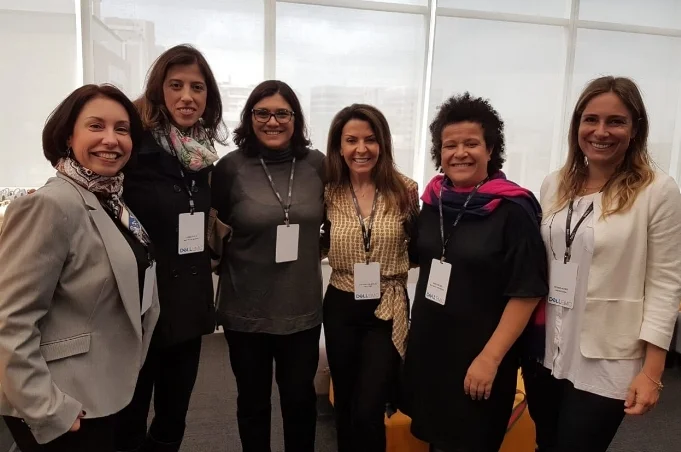 Maria Alice Doria (Motta Fernandes), Luana Pace (Mudita), Sylvia Bellio (TLine), Luciane Dalmolin (Dell), Ana Fontes (Rede Mulher Empreendedora), Regina Acher (Laboratoria)