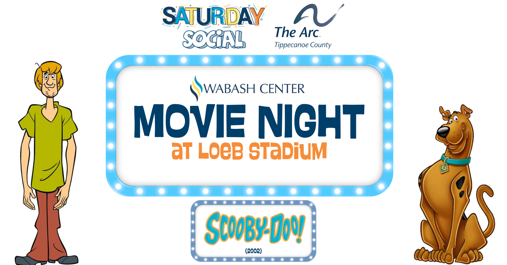 Wabash Center's Arc of Tippecanoe County Chapter Self-Advocate Chapter Friday Social: Movie Night At Loeb Stadium 