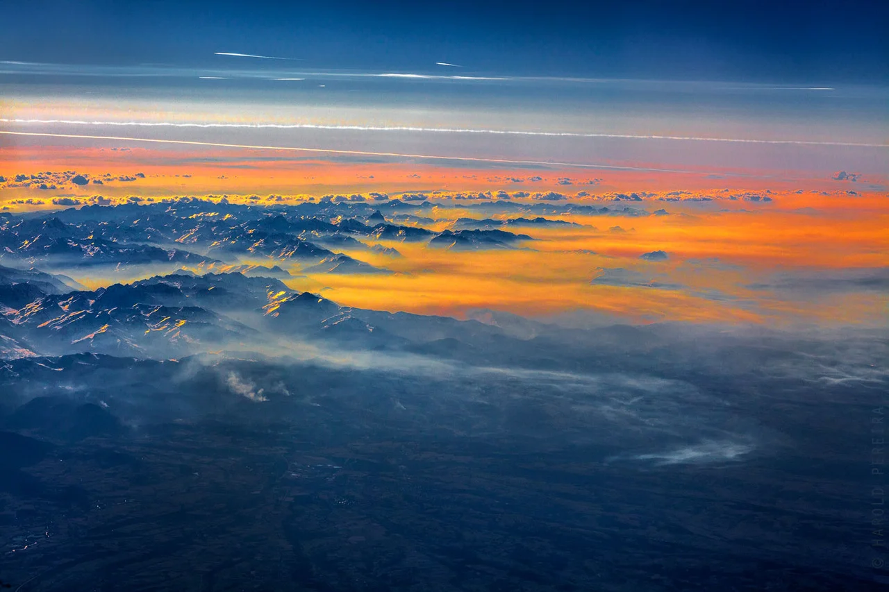 Above the Pyrenees