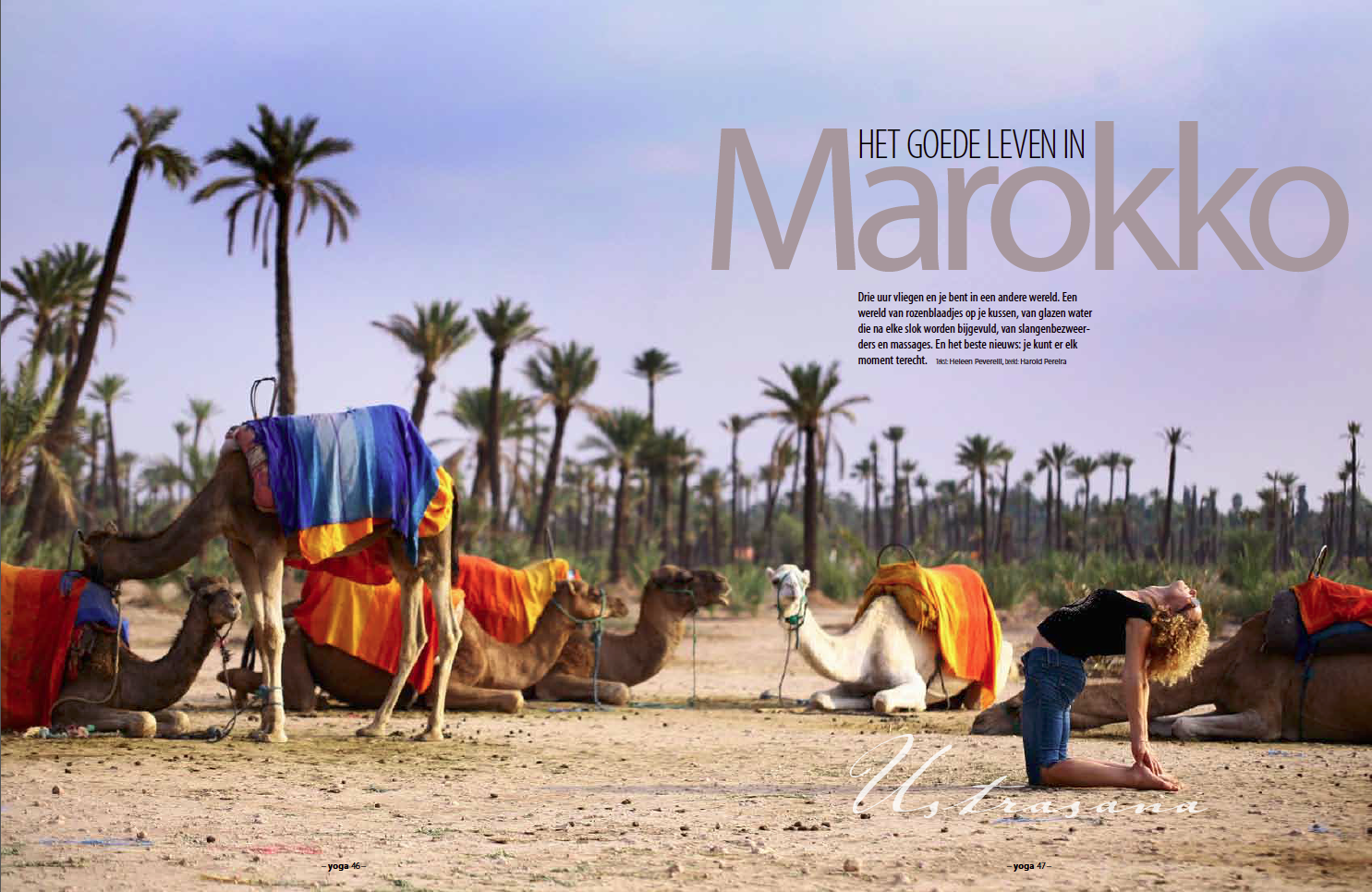 Heleen in La Palmerie, morrocco for yoga mag