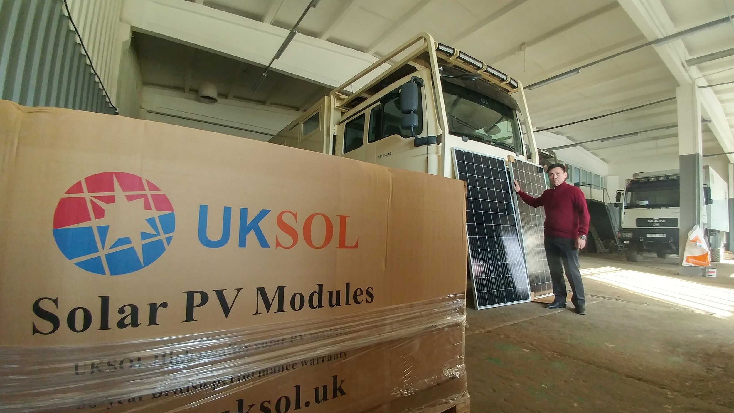 UKSOL panels in Mongolia