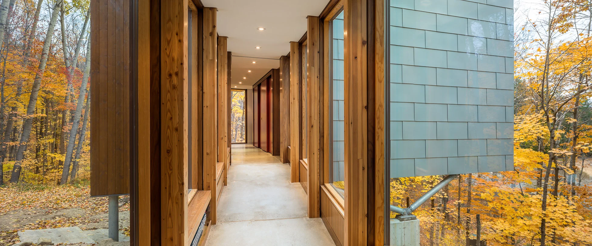 Oblong Lake Interior Bridge Walkway