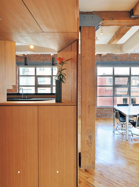 Vessel Loft Wood Beam Detail