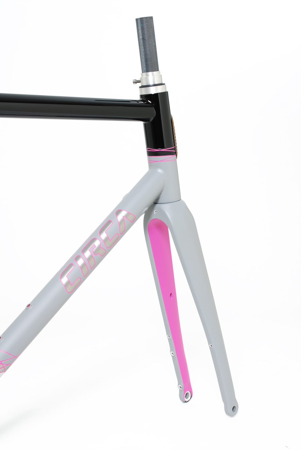 Circa Hot Pink Stripes — VéloColour Custom Paint and Cycling Bags