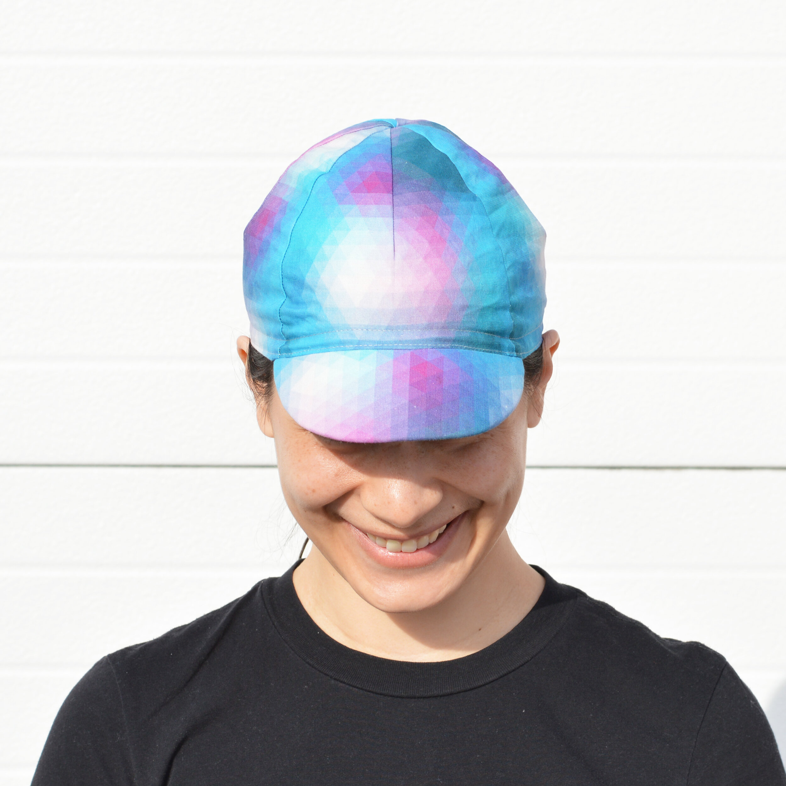 CottonCandyKaleidoscopeCyclingCapViewFromFront.jpeg