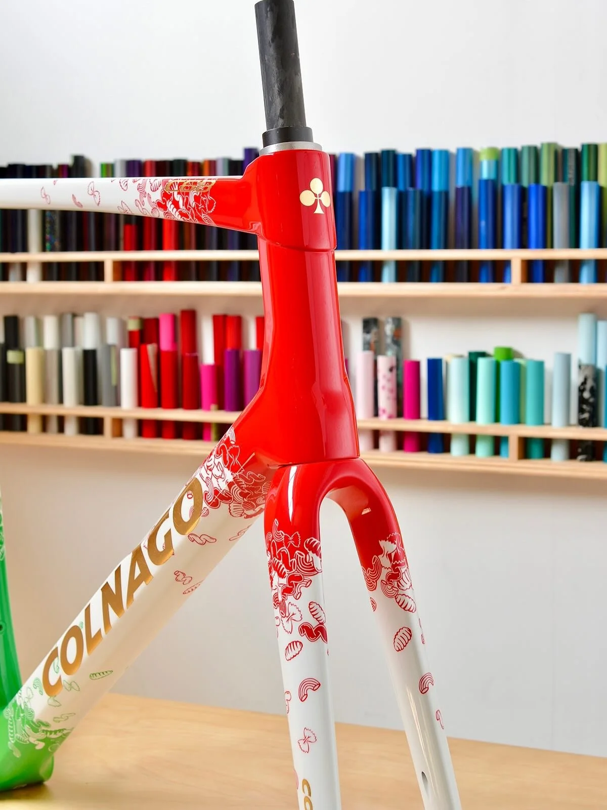 Our entry for 2025 Pasta Bike of the Year award. If you know of any others let us know.
Short pastas with some gluten free gnocchi for Suzanne.
We love how this one came out. A playful idea with equally playful line work and a dash of gold leaf. It w