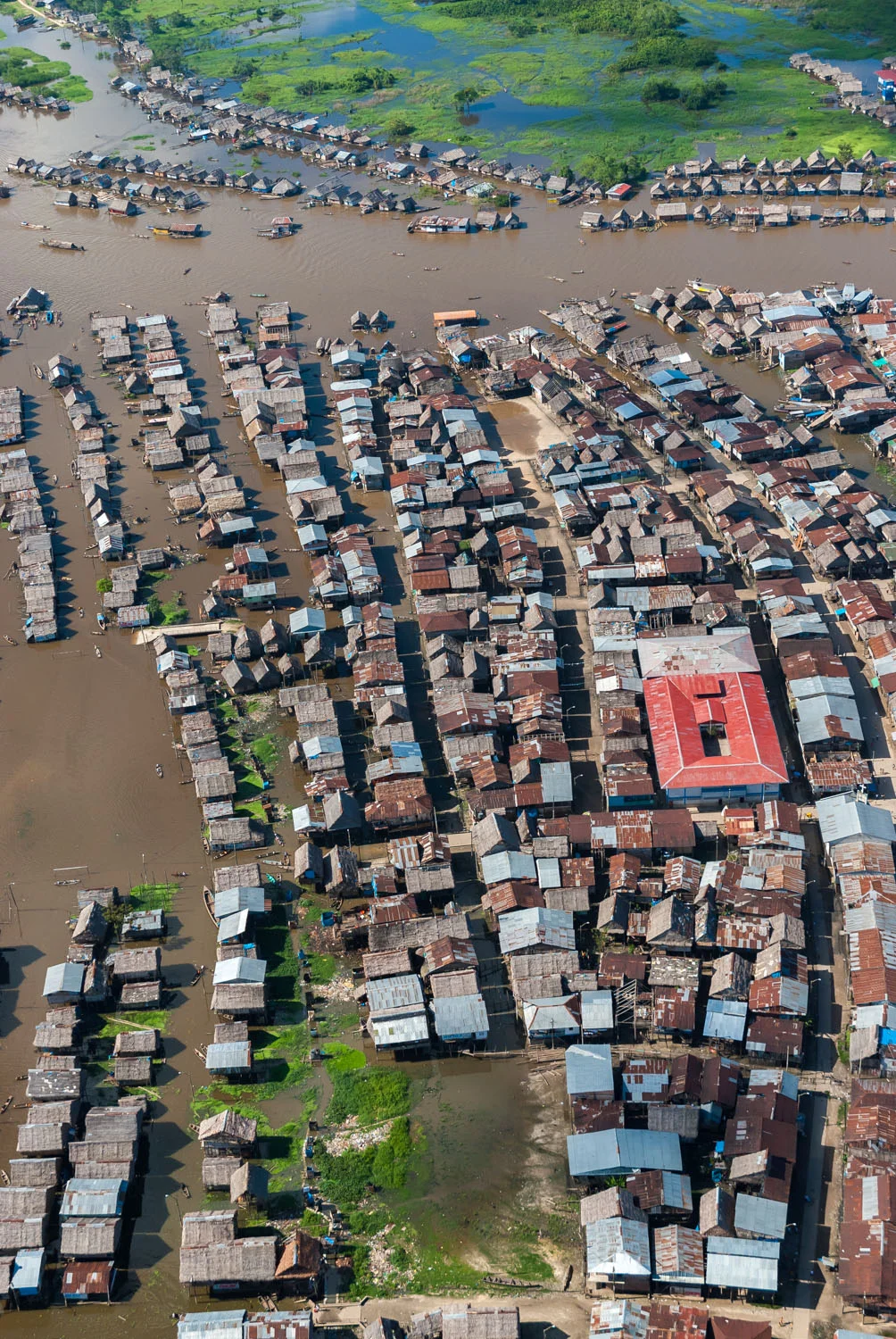 Stilt housing, Amazon confluence, Peru