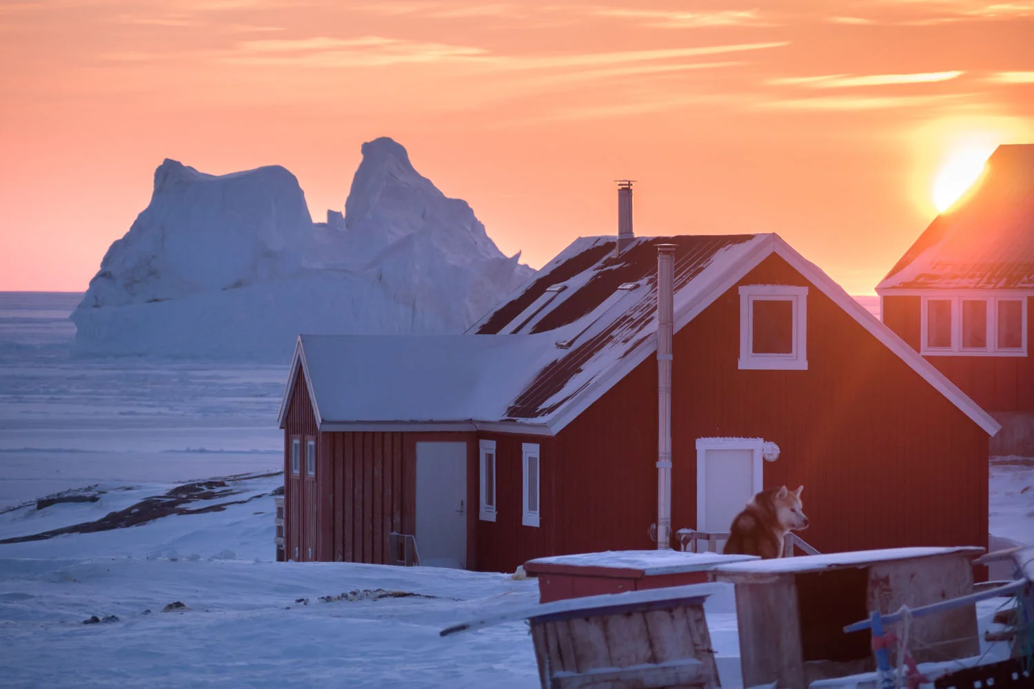 Inuit settlement, Oqaatsut, West Greenland