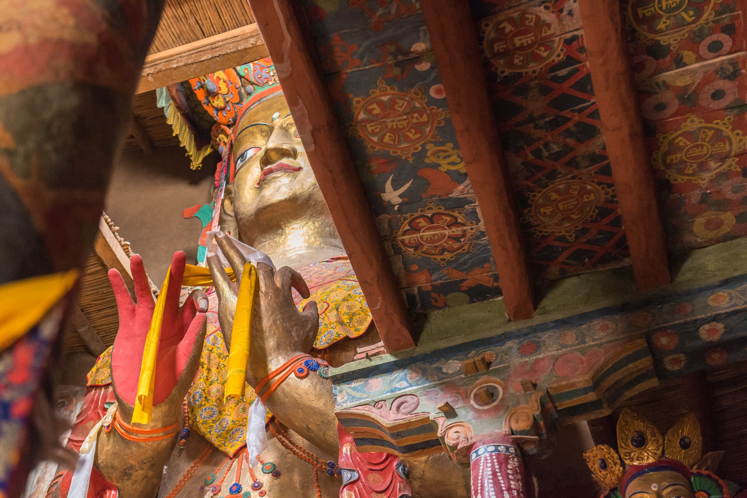 Giant Buddha, Thikse Monastery, Ladakh, India