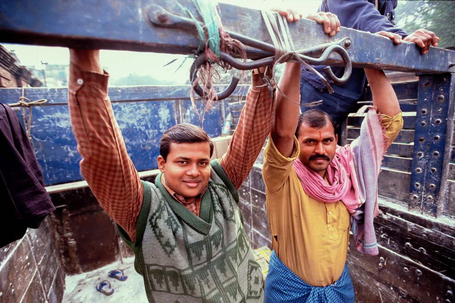 Road workers, Kolkata, India