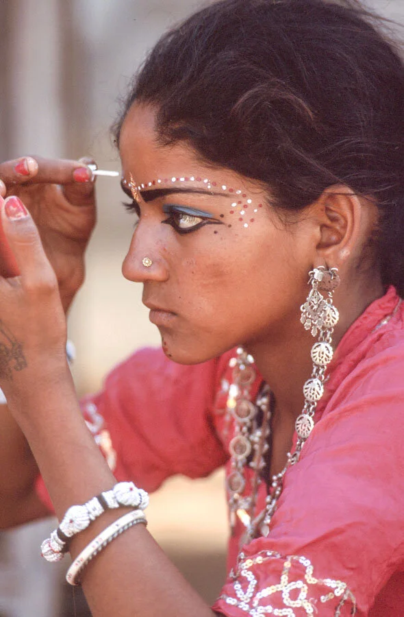   Preparing for Gangaur Festival, Rajasthan, India  
