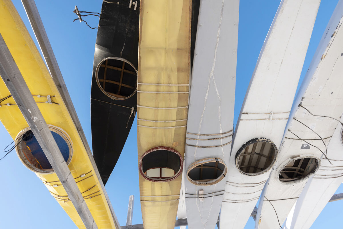  Inuit Kayaks, Ilulissat, West Greenland 