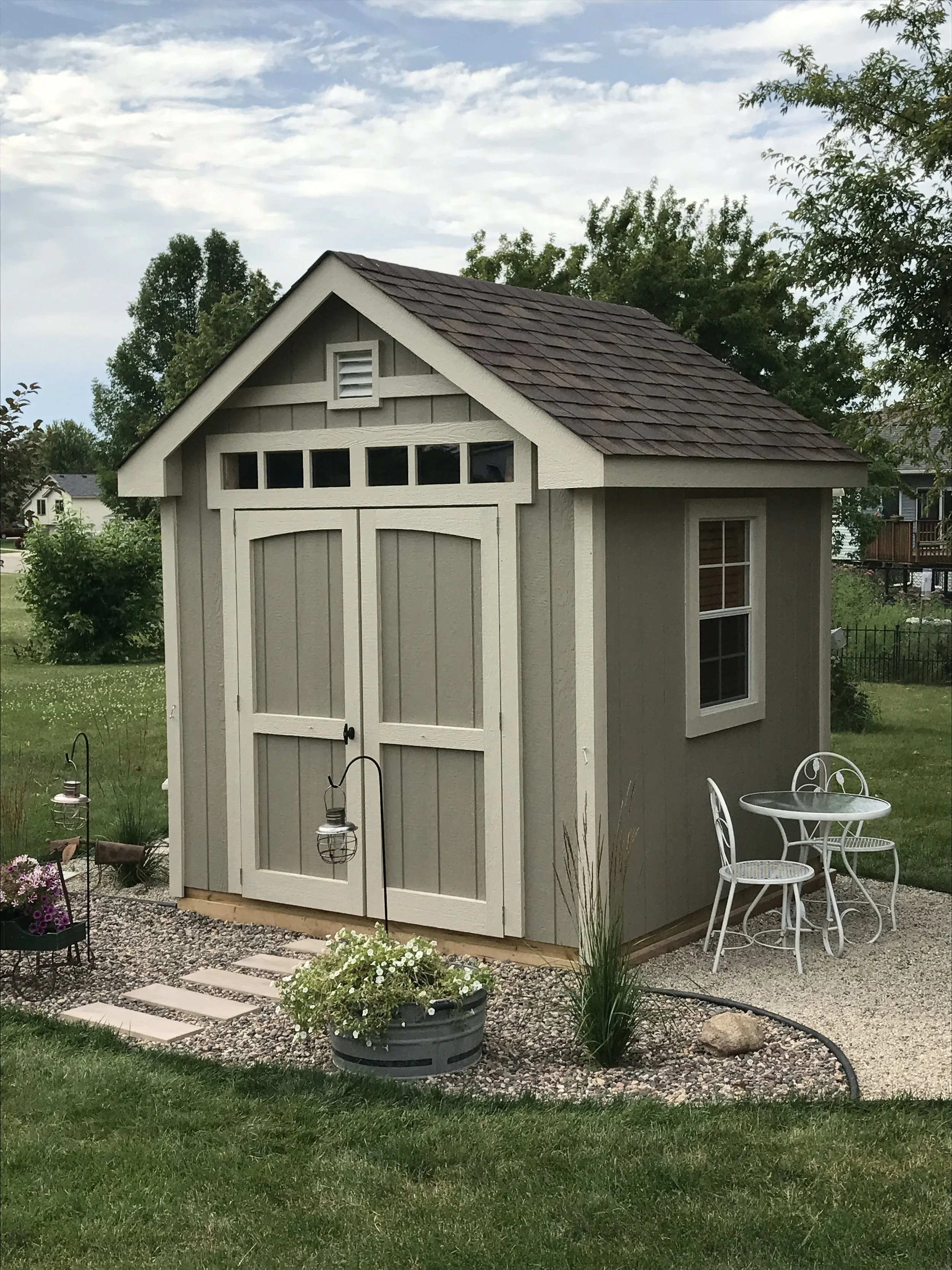 garden shed 12x16 on Gable Deluxe Storage Sheds Mn Wi Built On Your Site The Shed Shop Usa