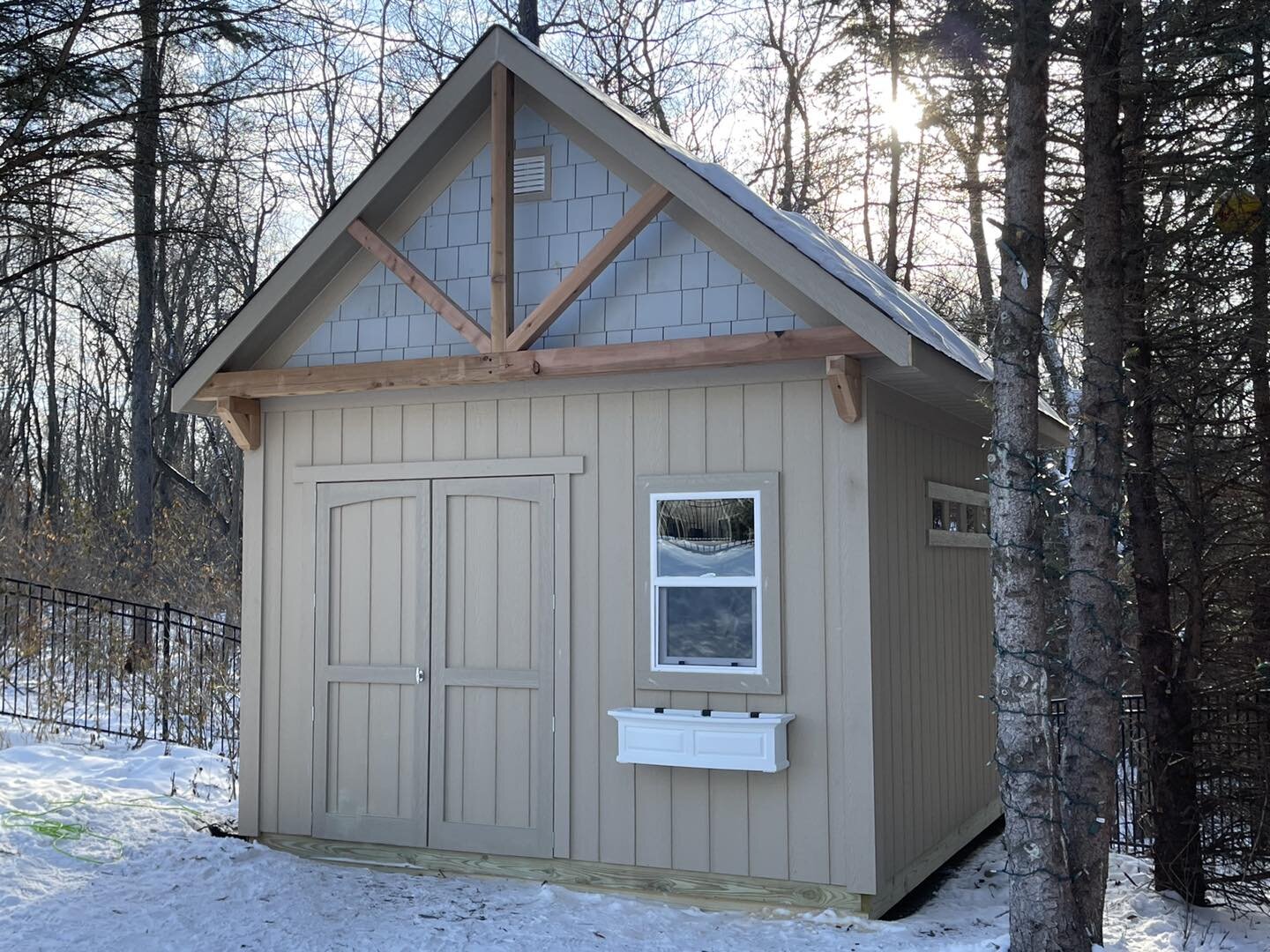 12x14 Storage shed/playhouse combo